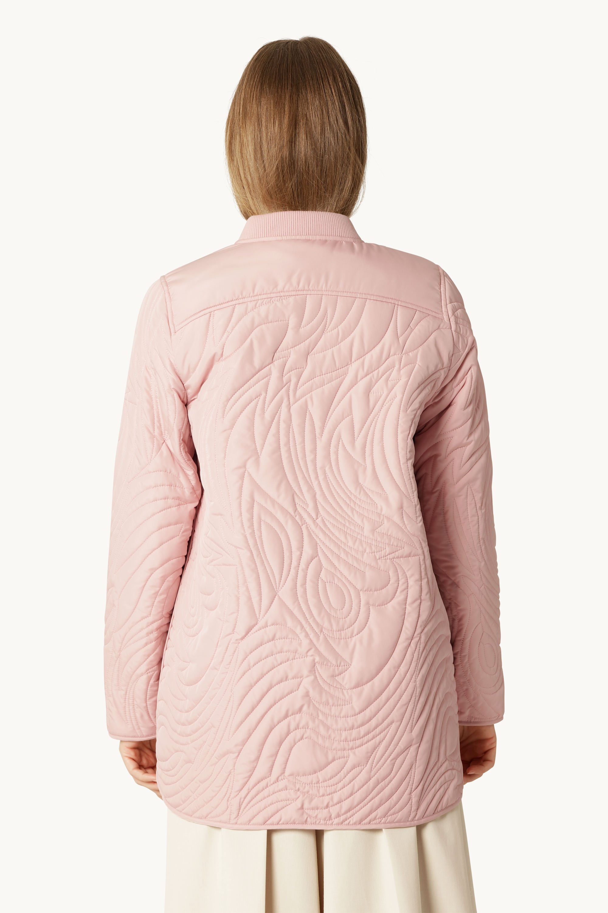 Kurze Steppjacke - Peachskin