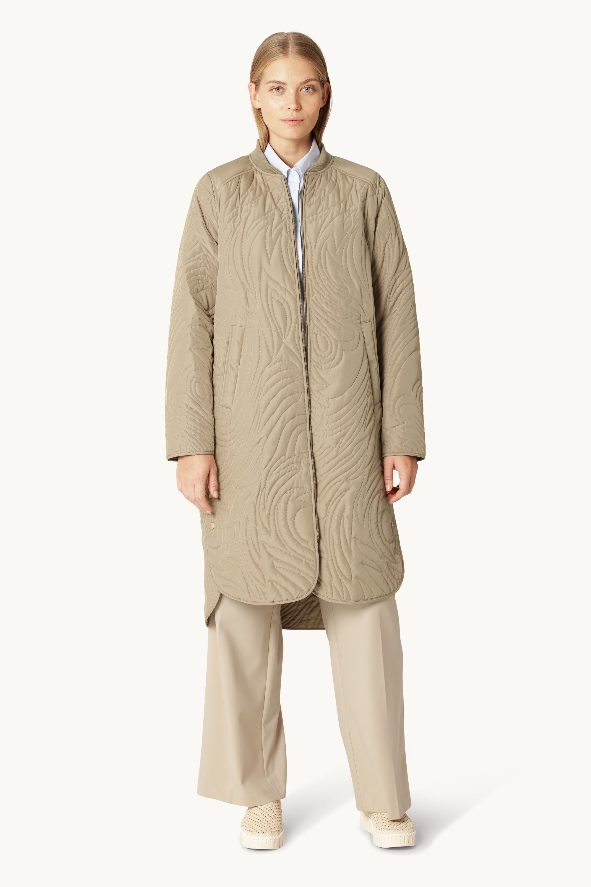 Steppjacke - Greige