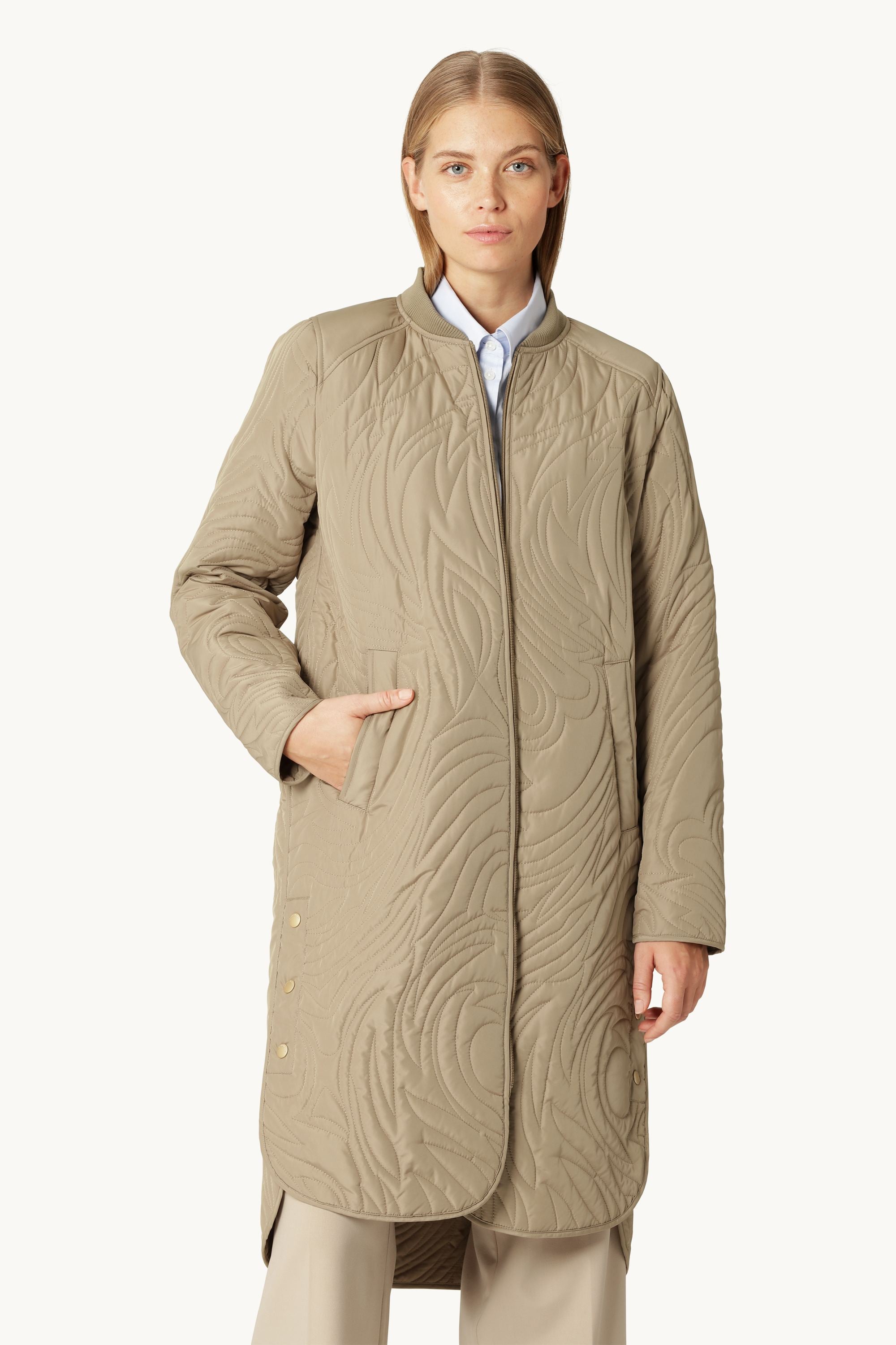 Steppjacke - Greige