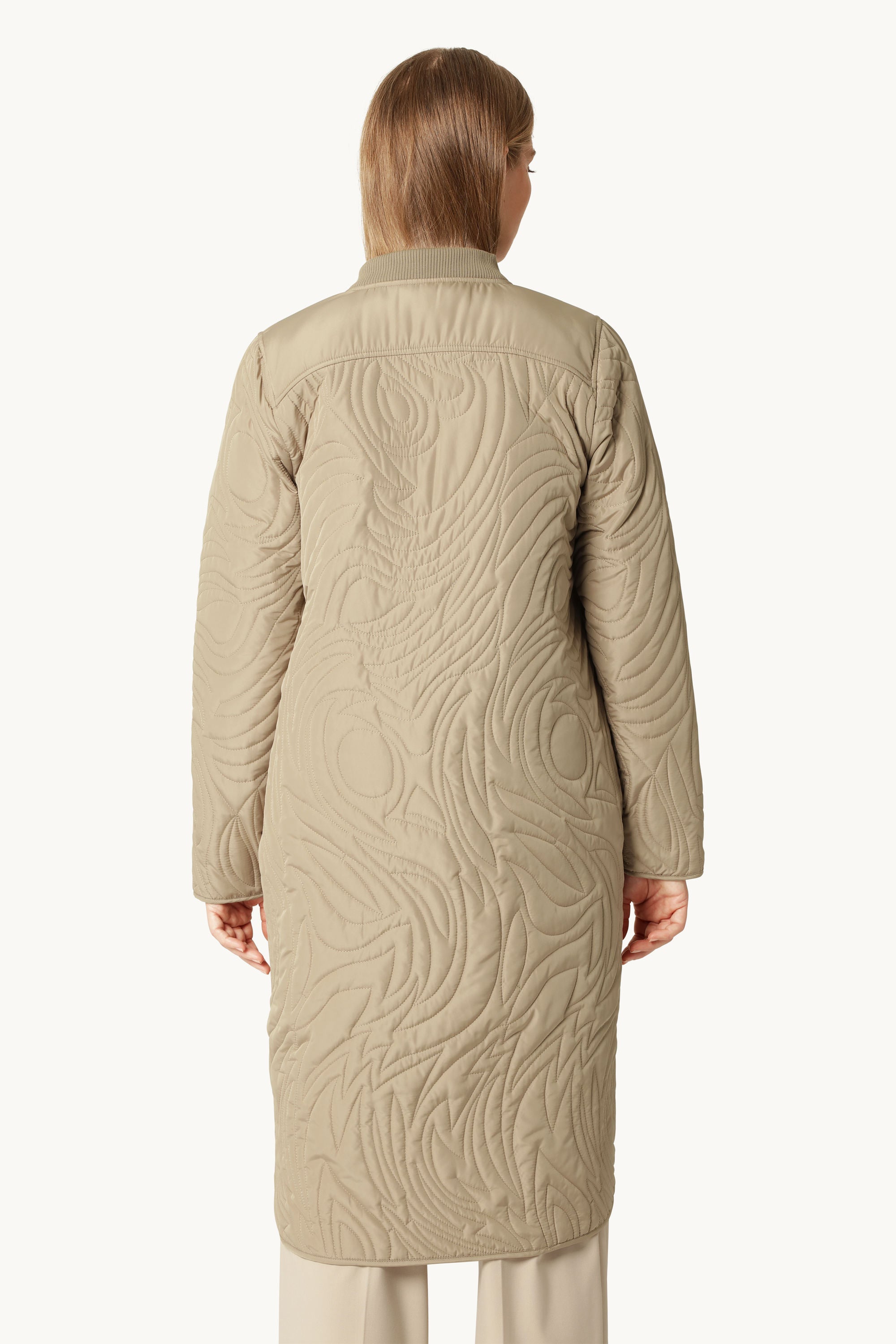 Steppjacke - Greige