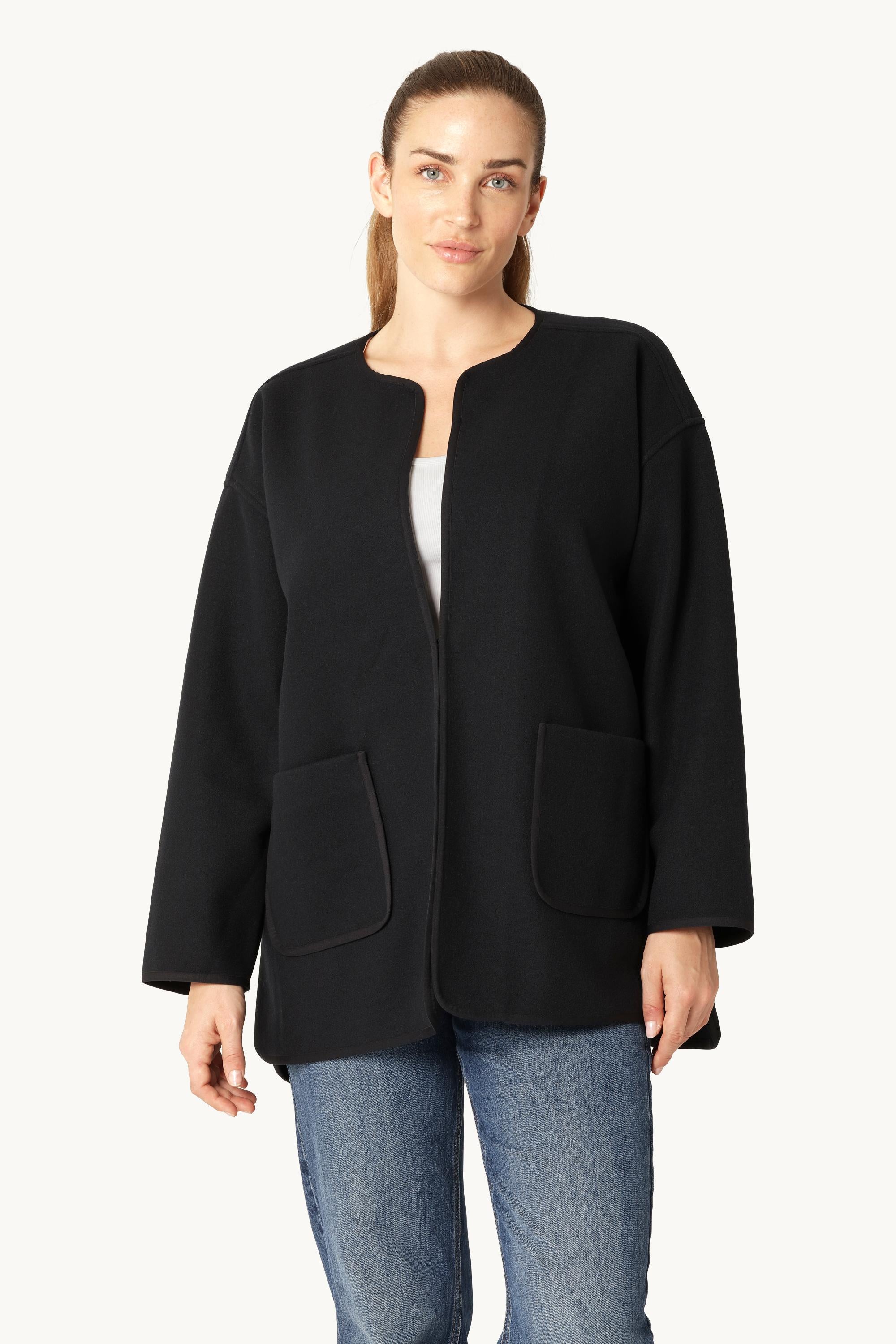 Gefilzte Casual Jacke - Dark Indigo