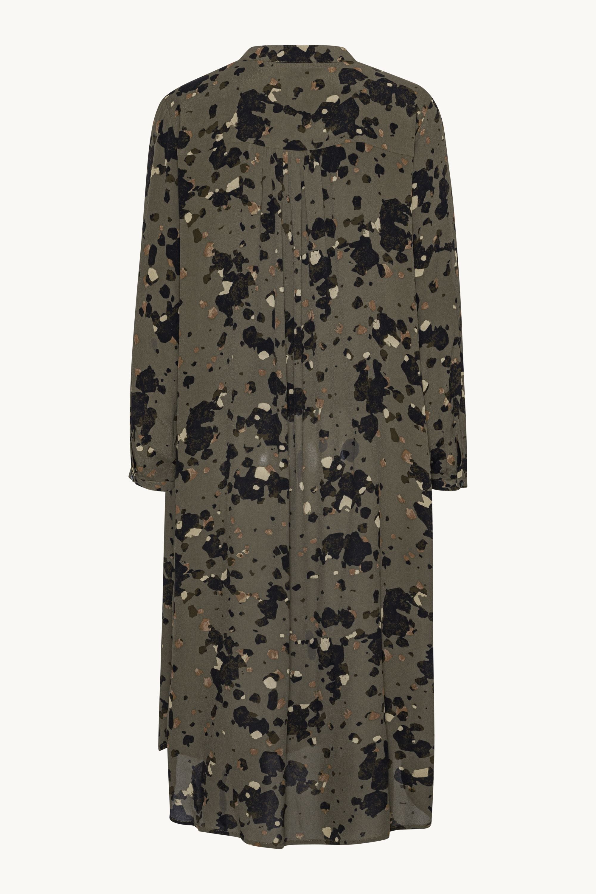 Tunikakleid mit Halber Knopfleiste - Graphic Camo