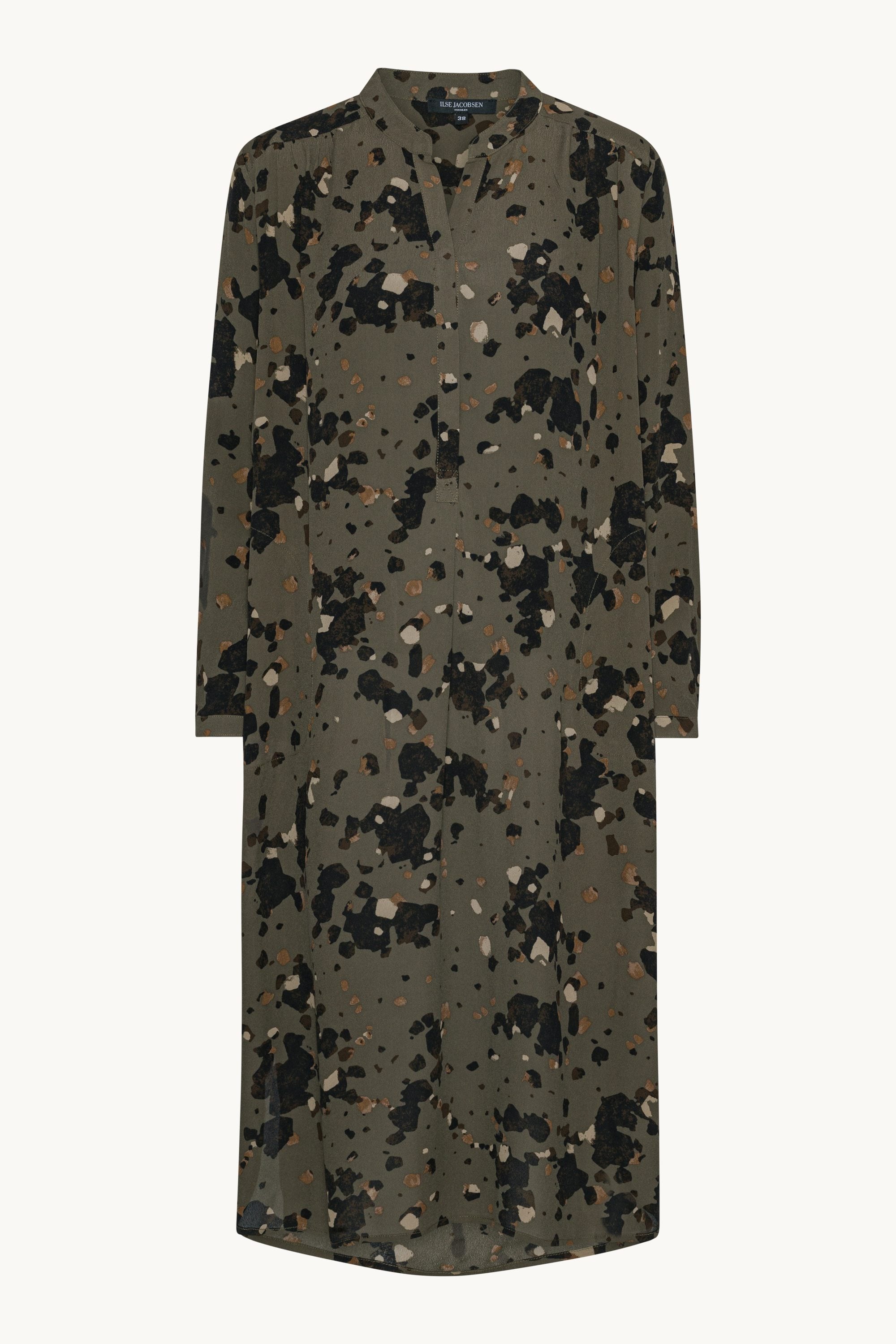 Tunikakleid mit Halber Knopfleiste - Graphic Camo