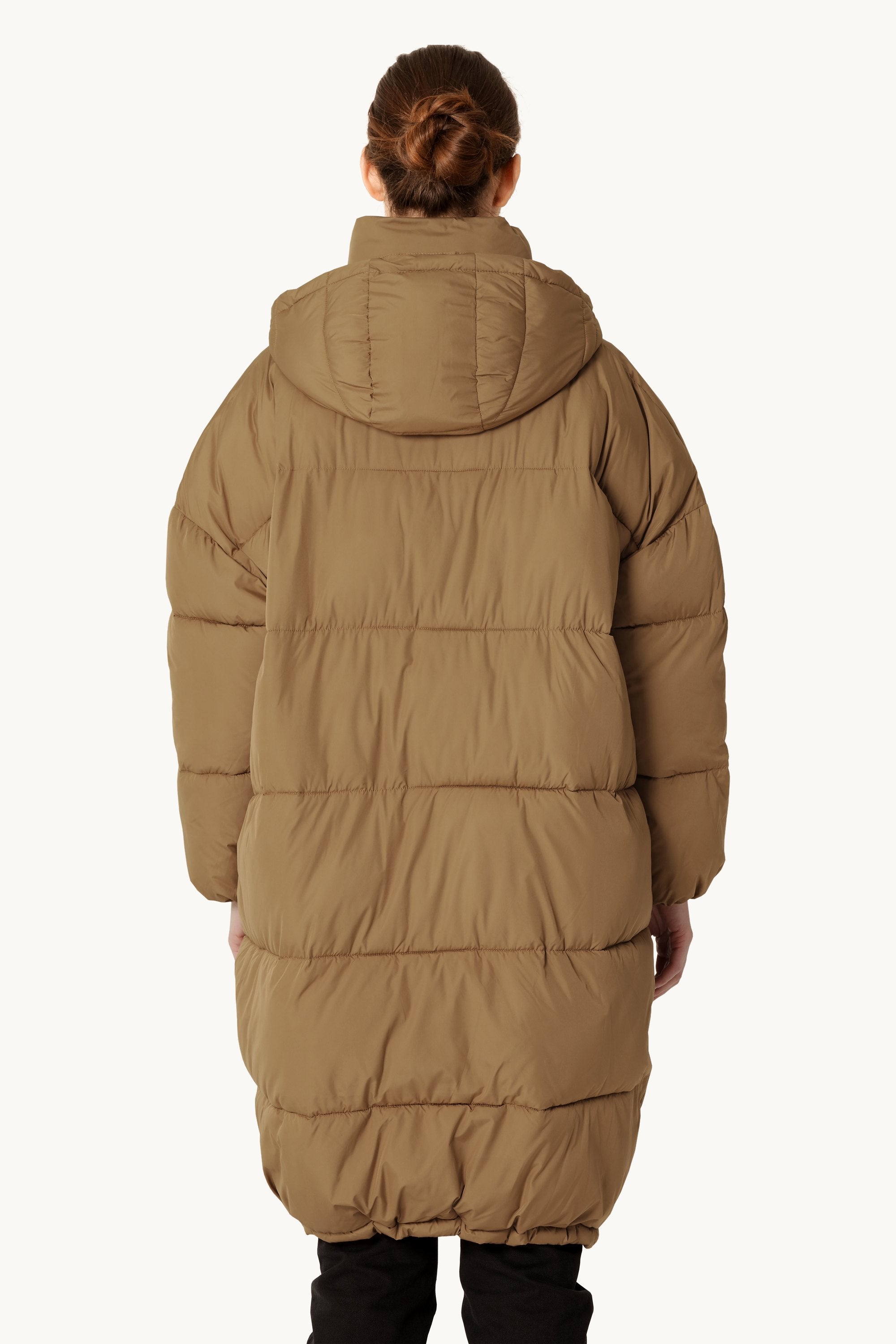 Long Padded Coat - Mocca