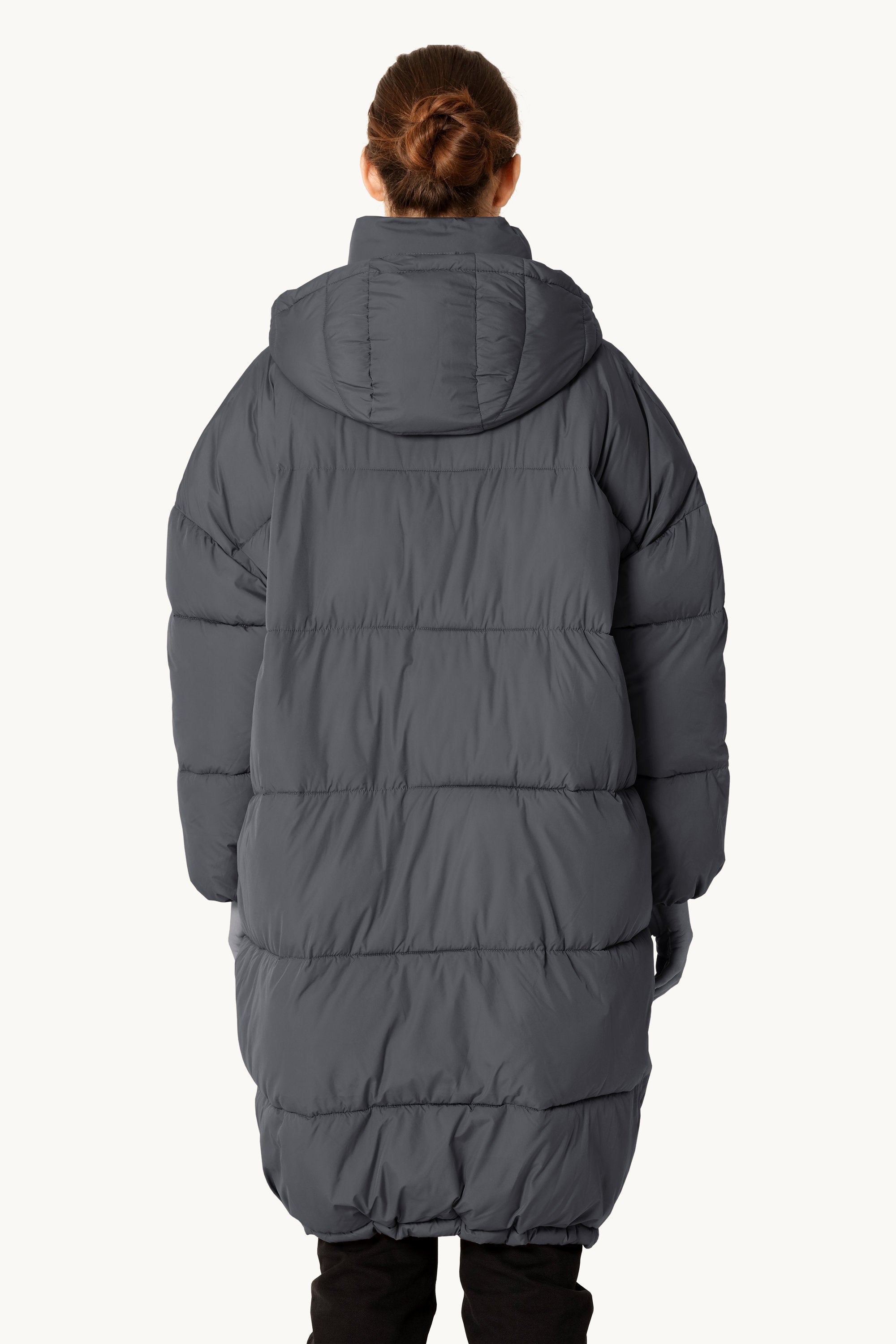 Long Padded Coat - Ombre Blue