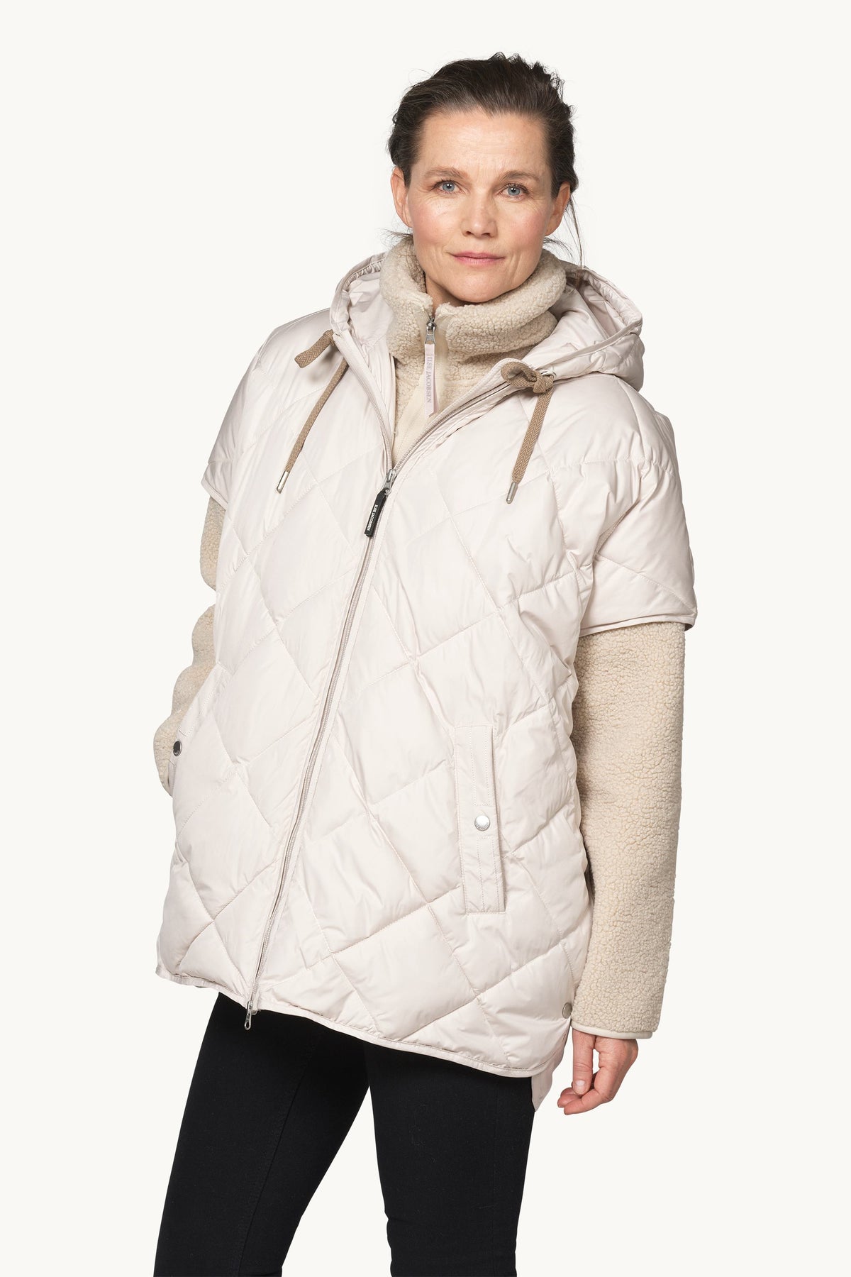 Wattierte Weste - Silver Grey