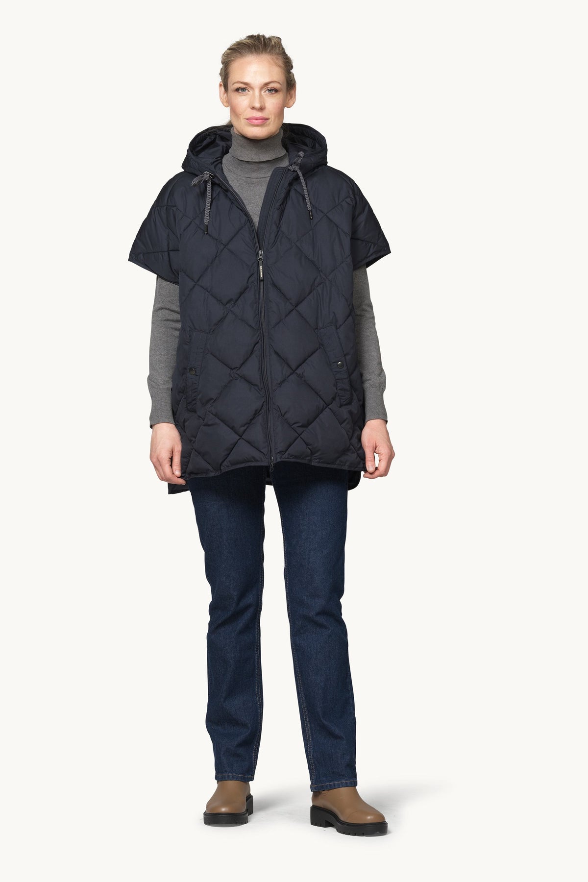 Wattierte Weste - Dark Indigo