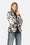 Gesteppter Blazer - Beige Artsy Stroke Flower