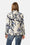 Gesteppter Blazer - Beige Artsy Stroke Flower