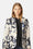 Gesteppter Blazer - Beige Artsy Stroke Flower