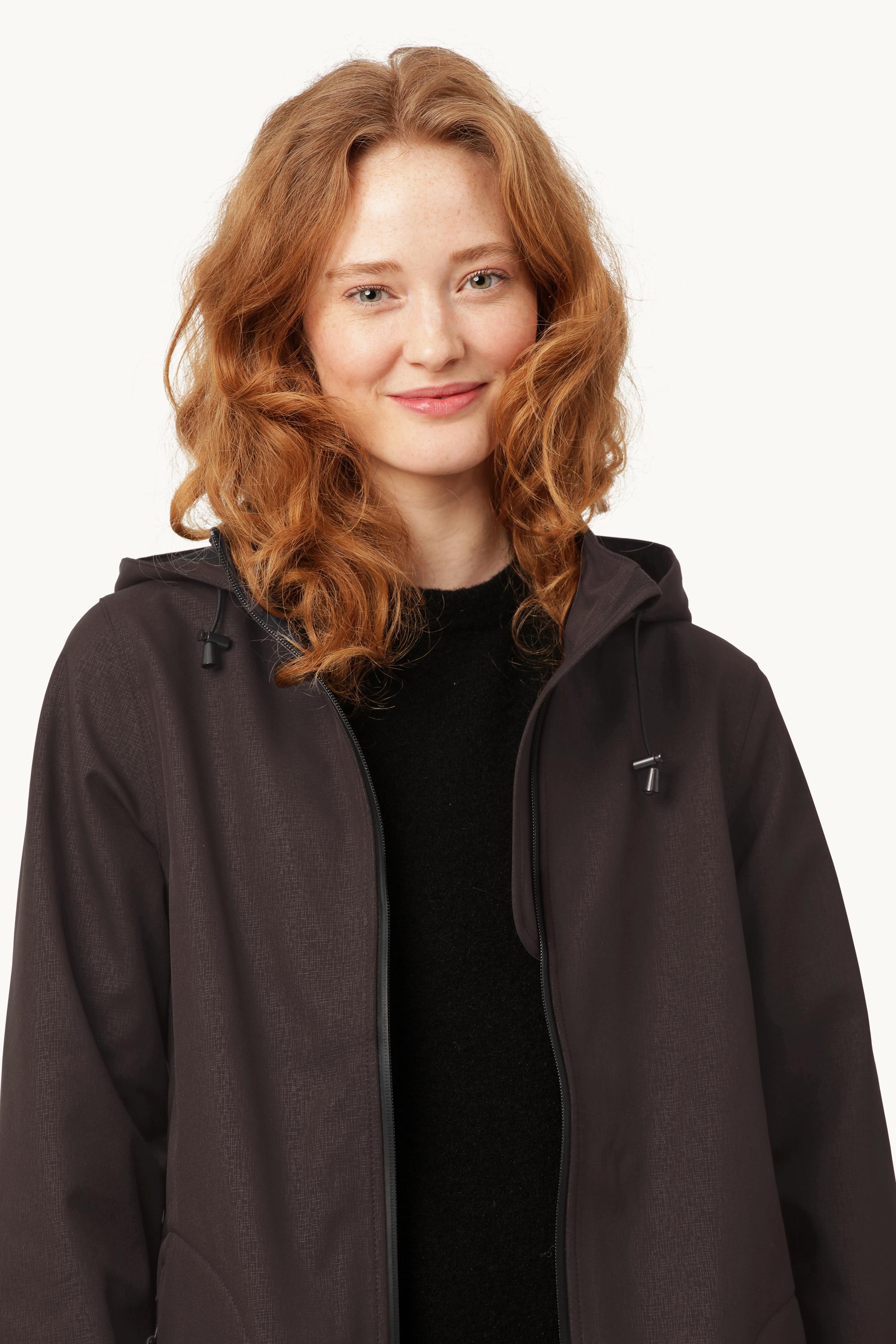 Softshell Regenmantel A-Linie - Black