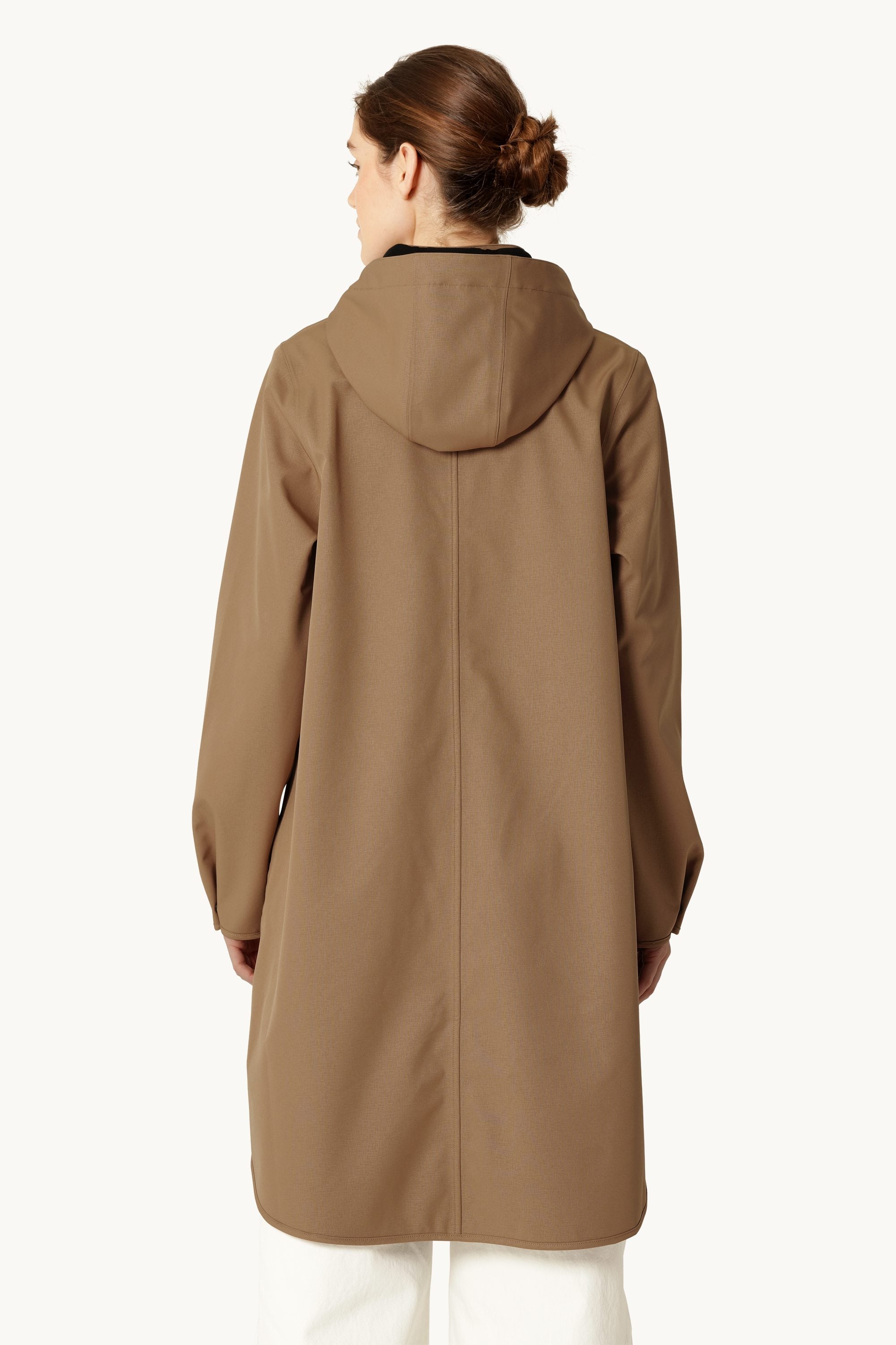 Softshell Regenmantel A-Linie - Mocca