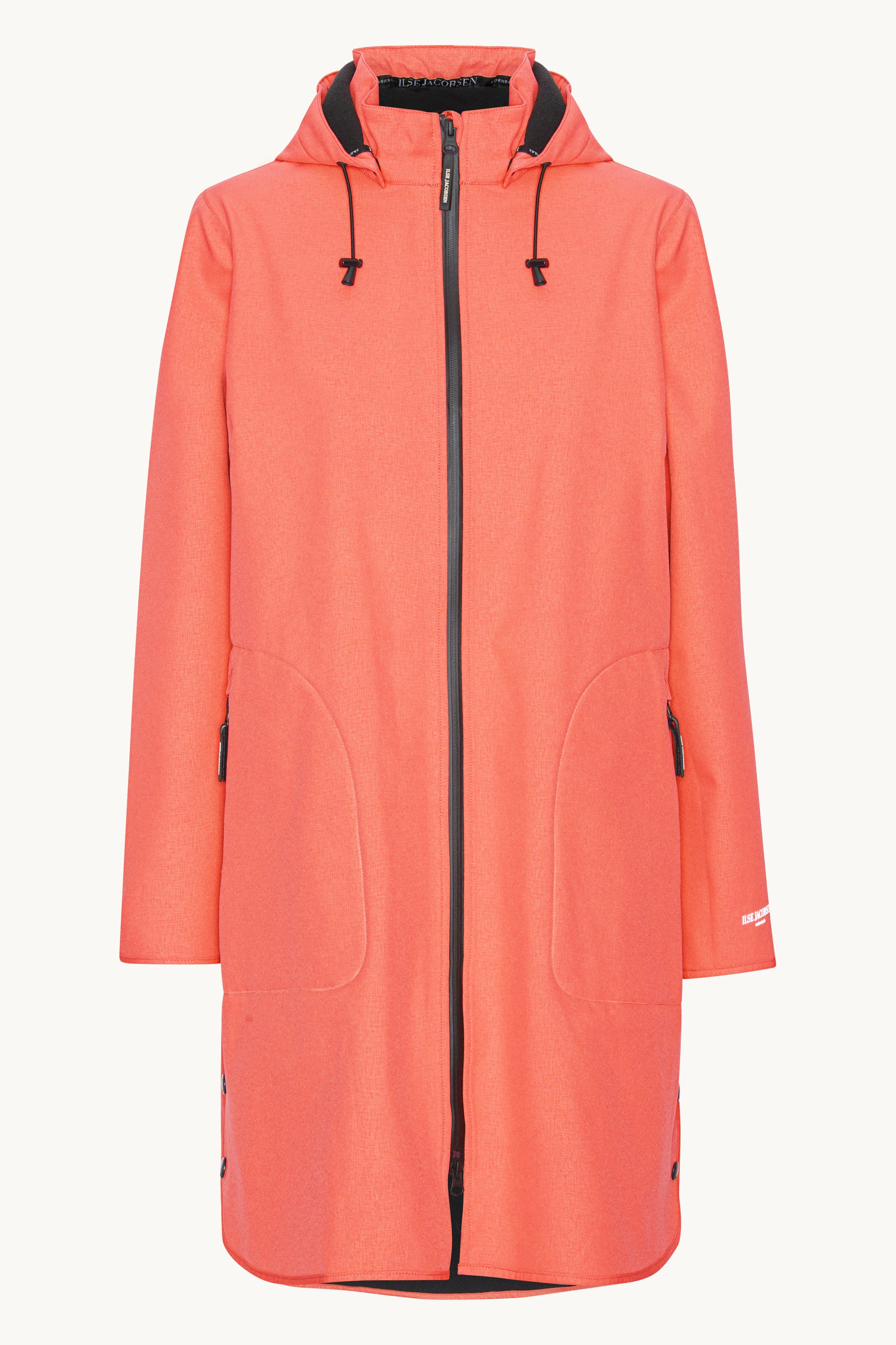 Softshell Regenmantel A-Linie - Spiced Coral