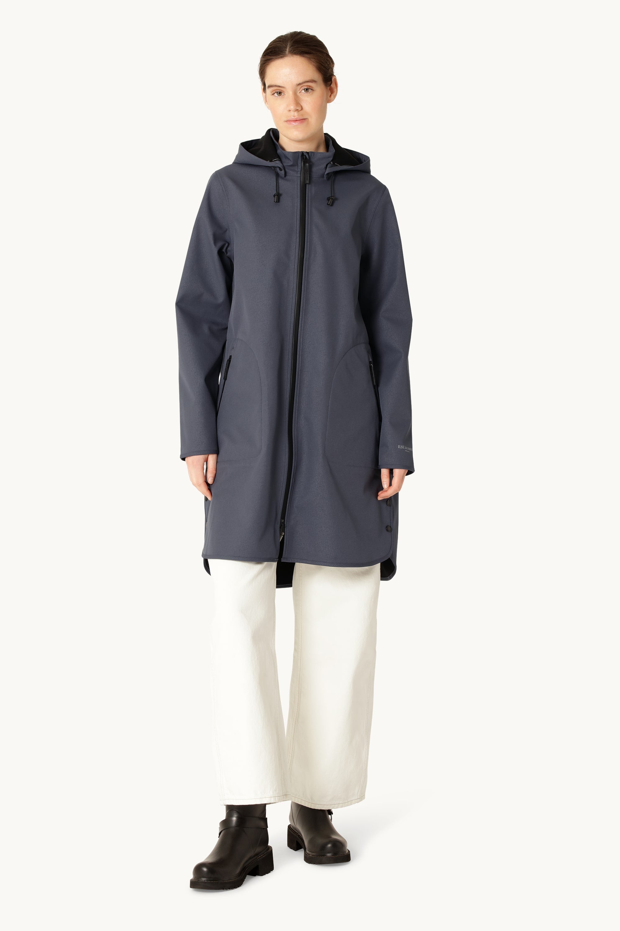Softshell Regenmantel A-Linie - Ombre Blue