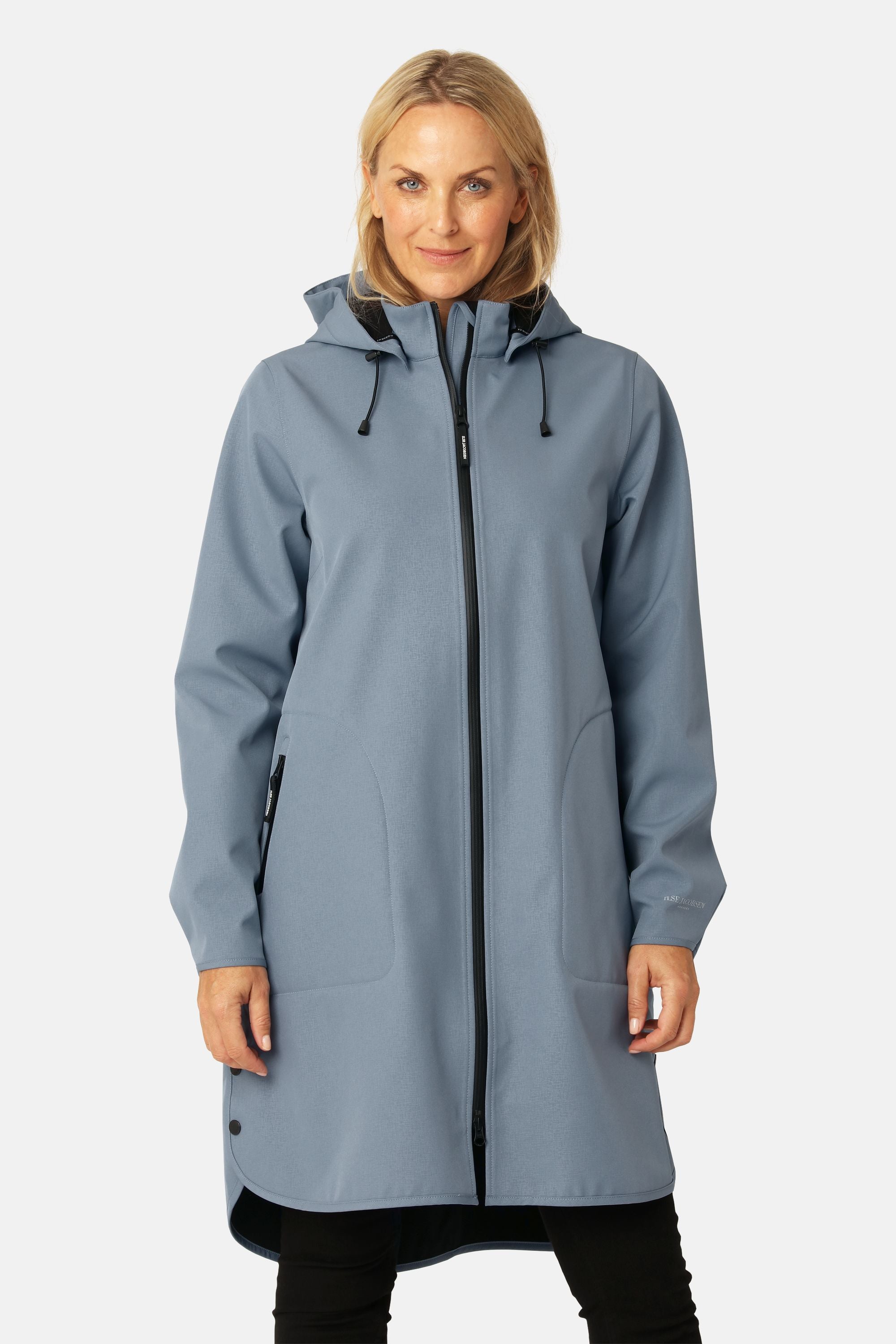 Softshell Regenmantel A-Linie - Grey Blue