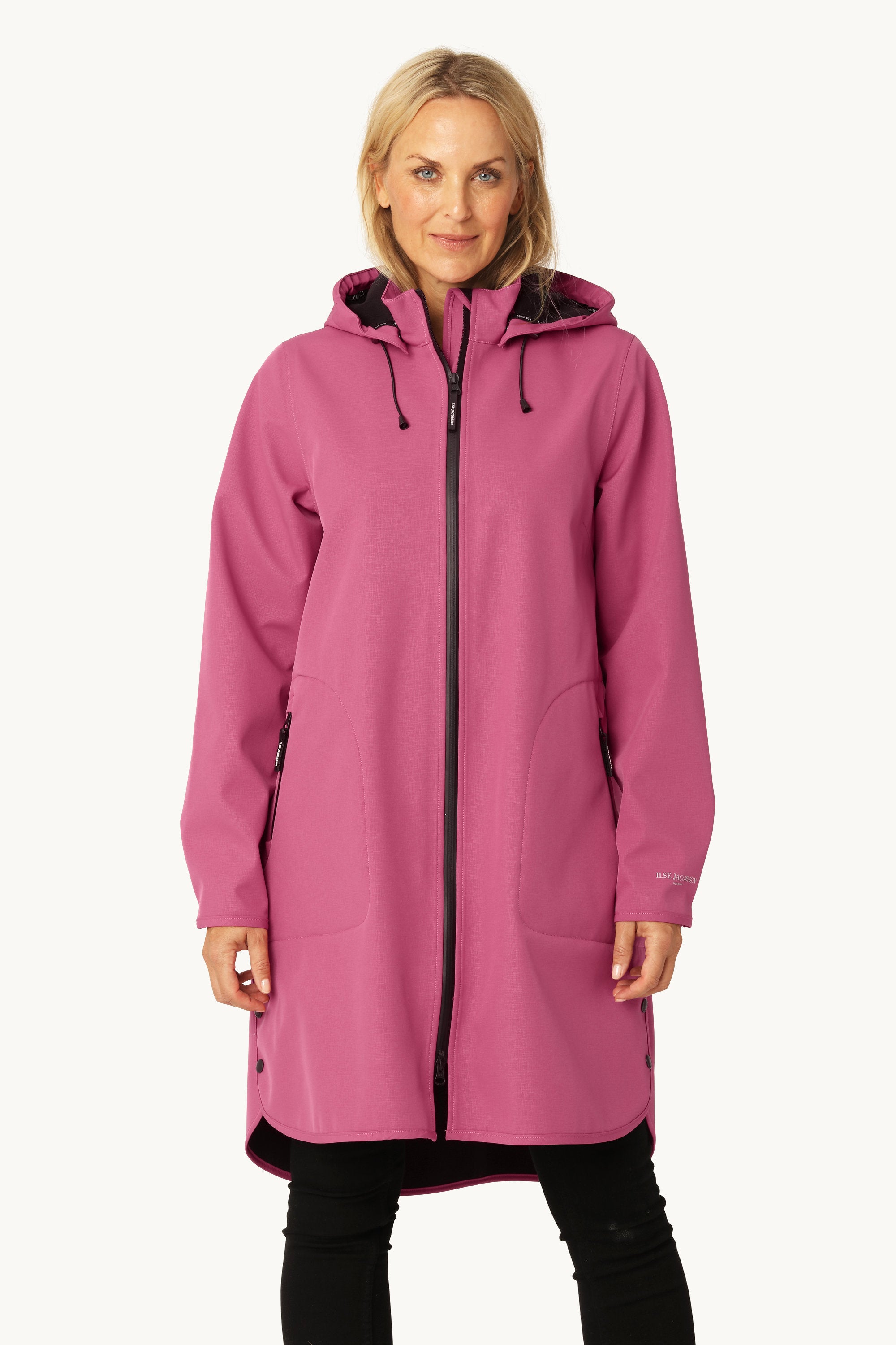 Softshell-Regenjacke A-Linie - Magenta Haze