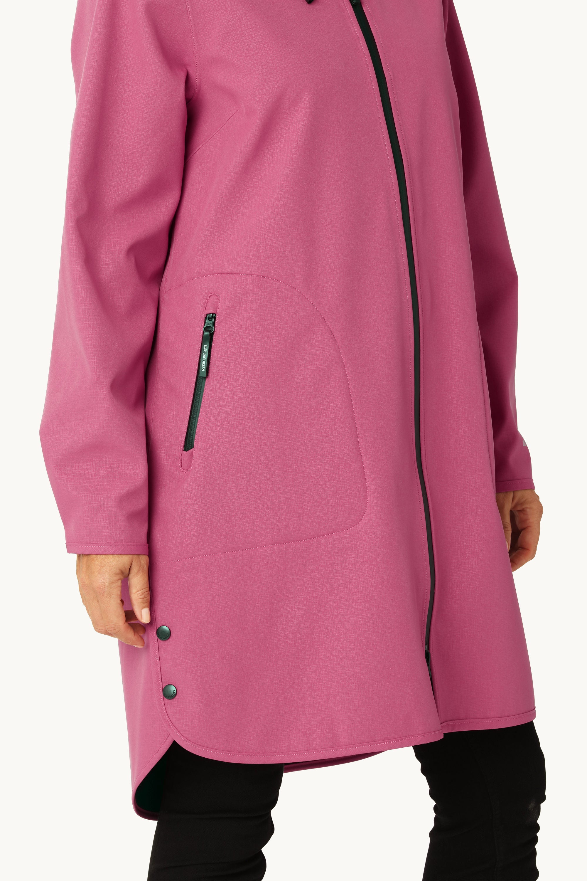Softshell-Regenjacke A-Linie - Magenta Haze