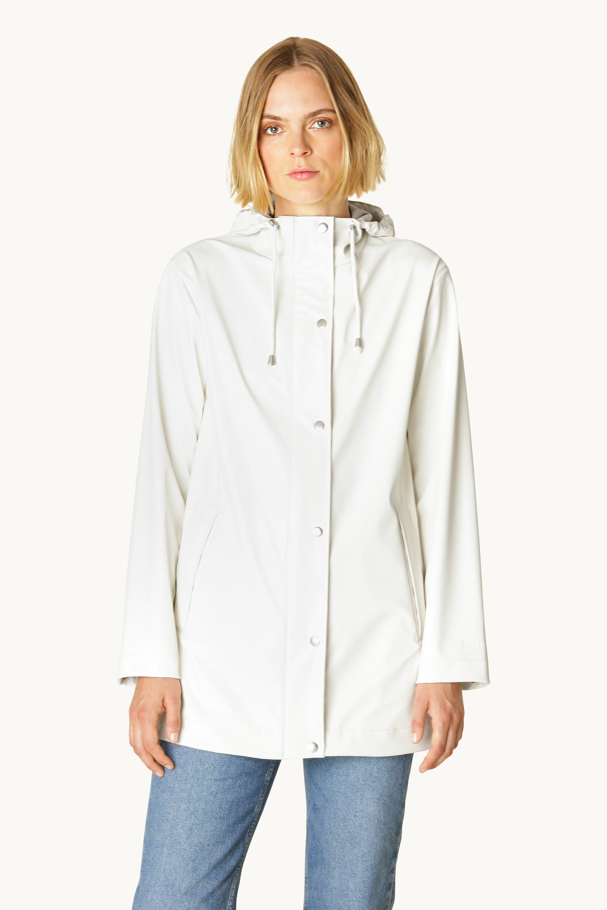 Leichter Regenmantel - Milk Creme