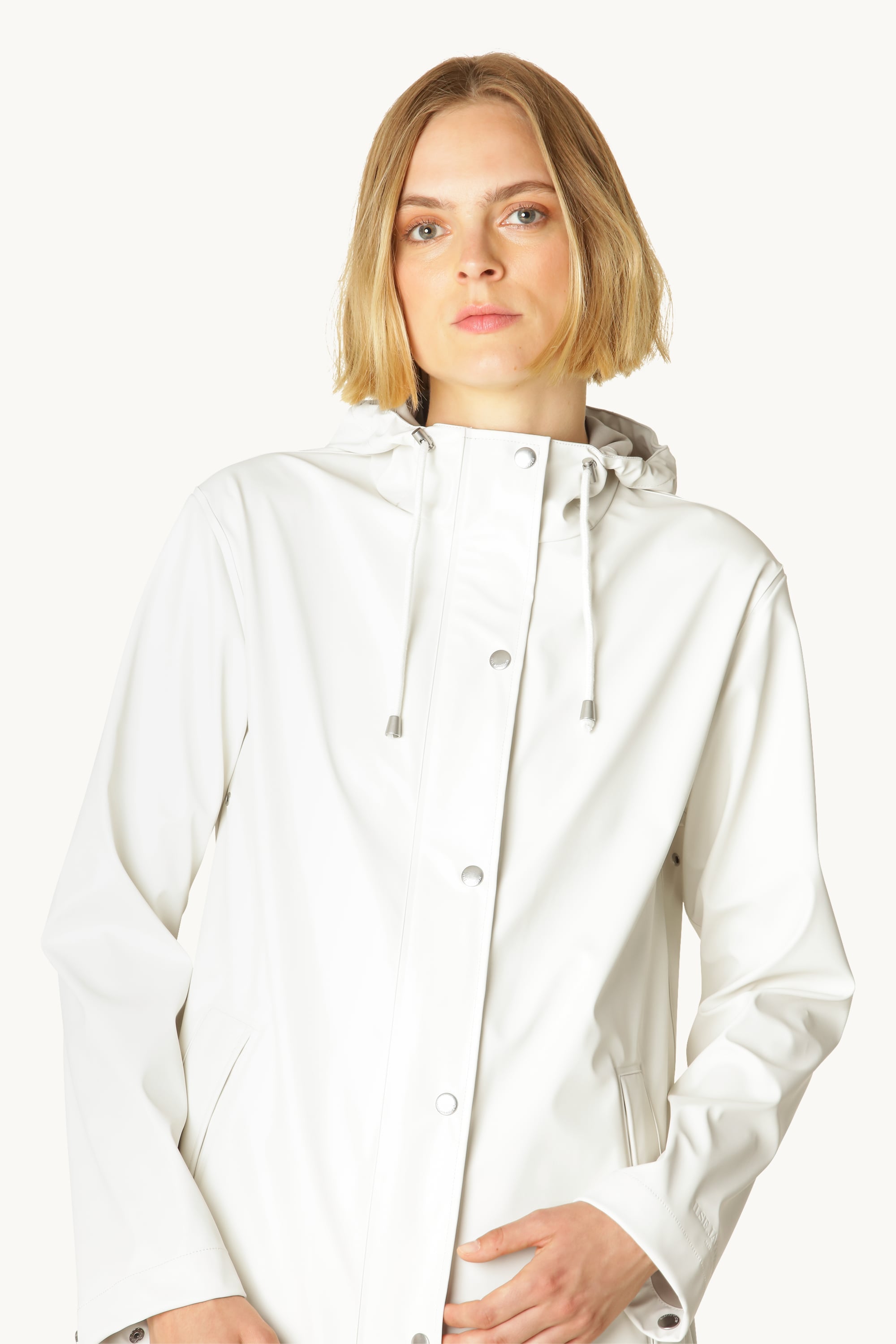 Leichter Regenmantel - Milk Creme