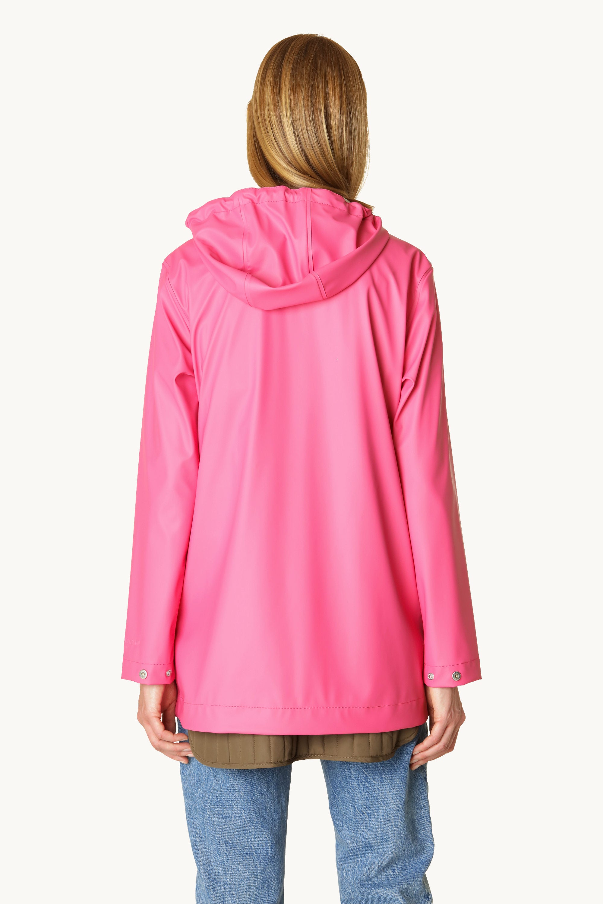 Kurze Regenjacke - Magenta