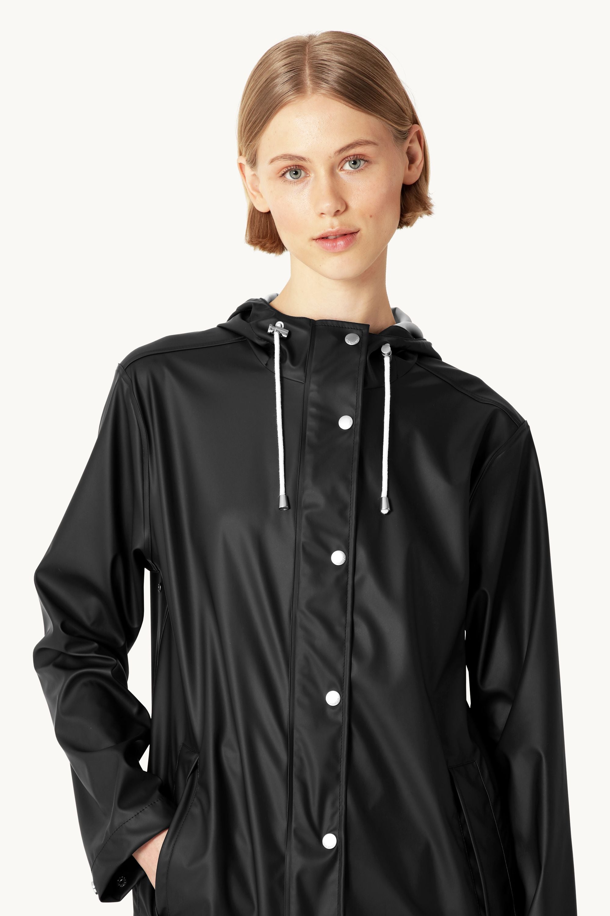 Long Rain Jacket - Black Beauty