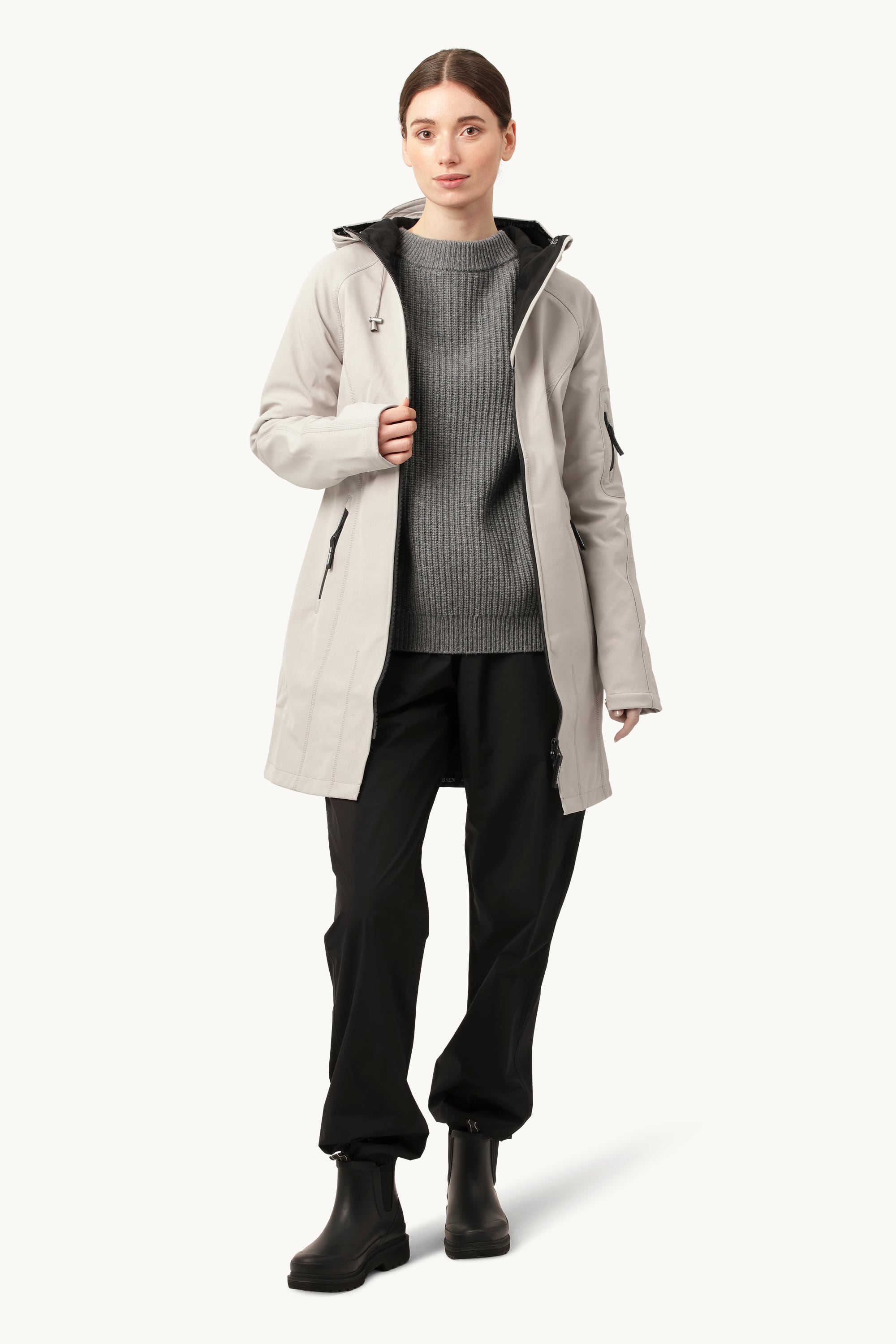 Softshell Regenmantel - Chateau Gray