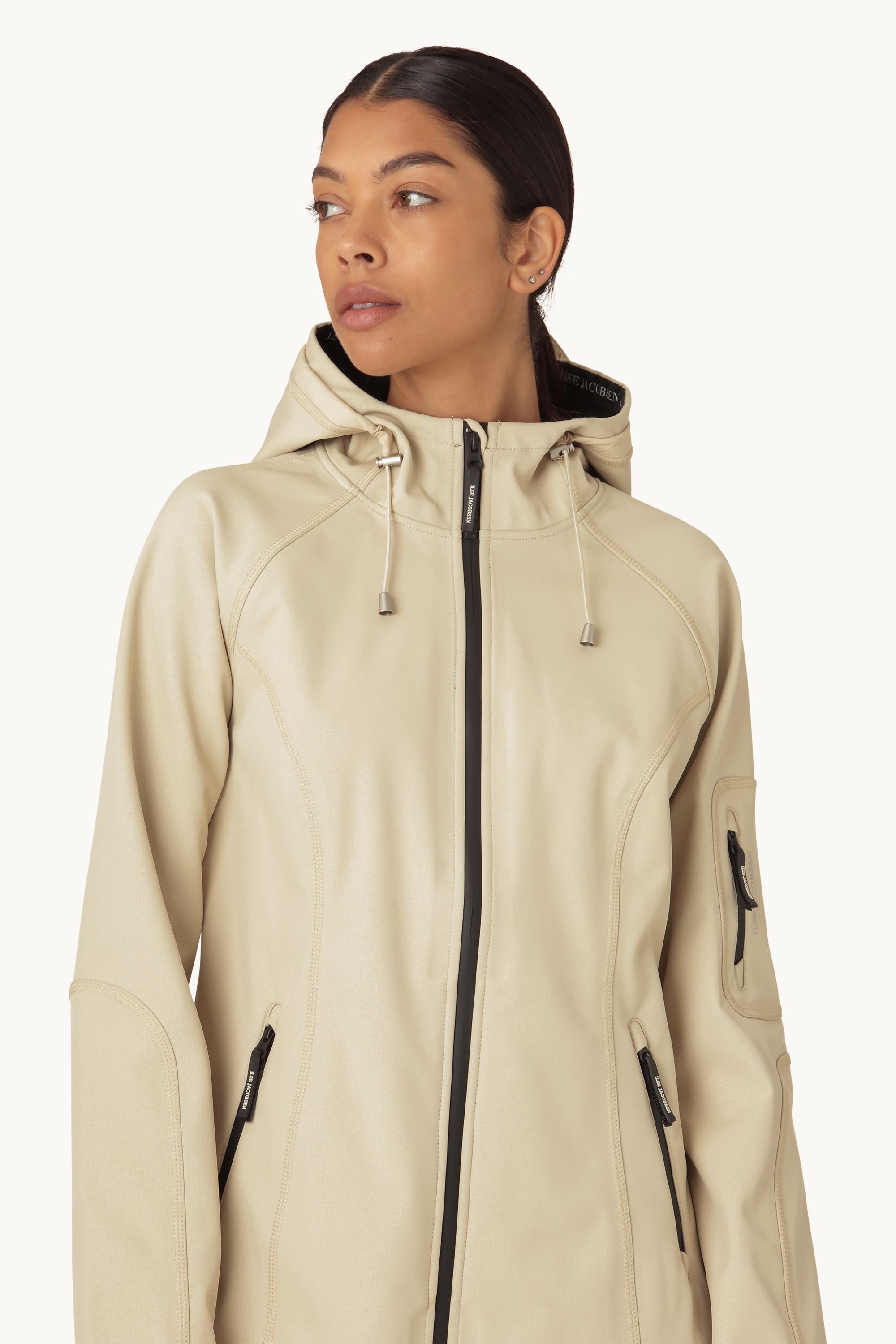 Softshell Regenmantel - Beige