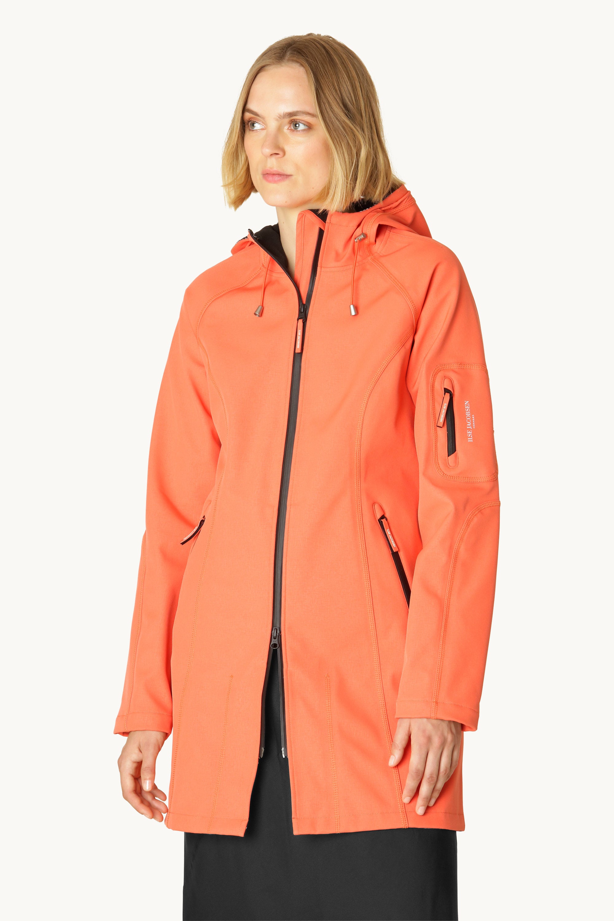 Softshell Regenmantel - Hot Orange