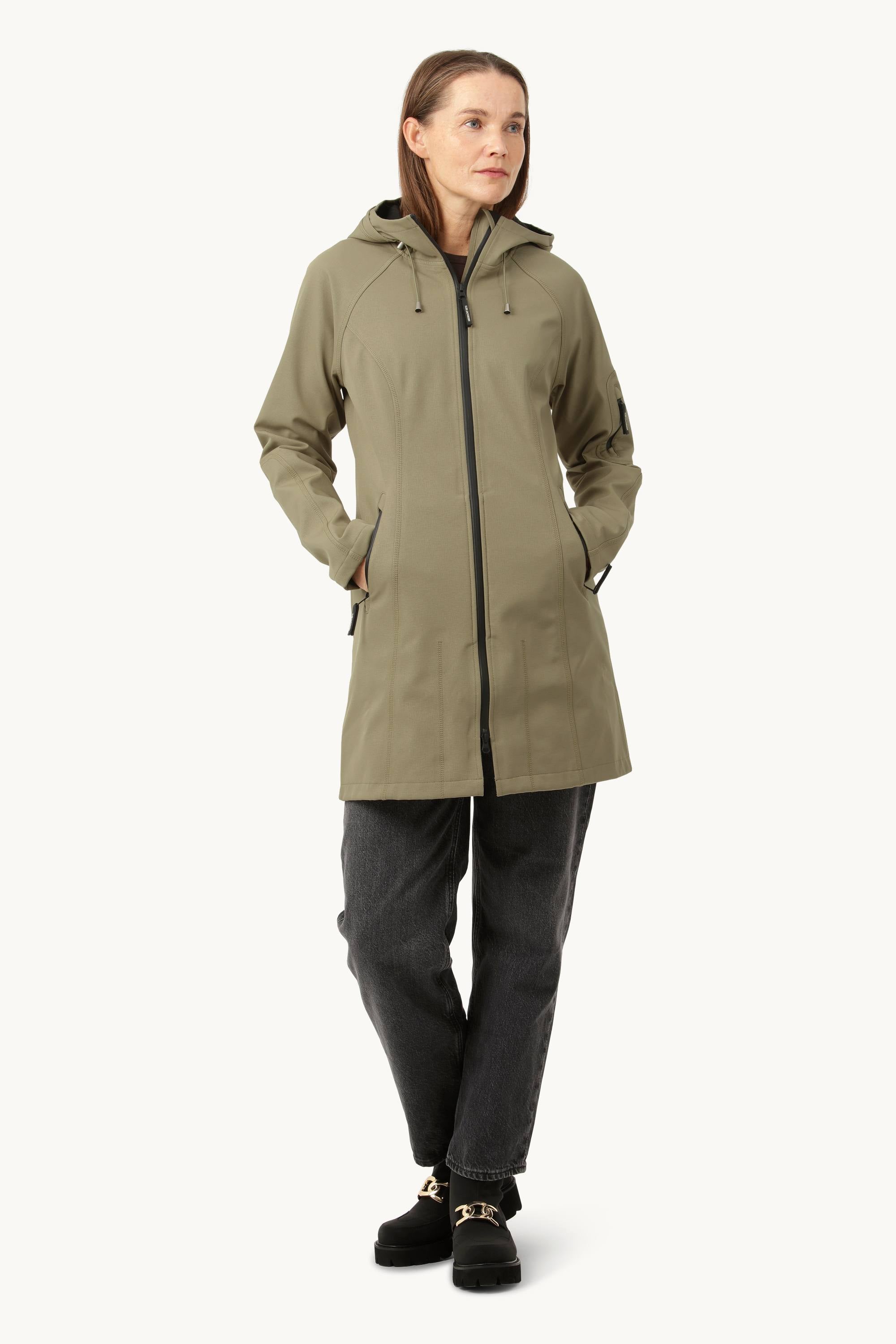 Softshell Regenmantel - Covert Green