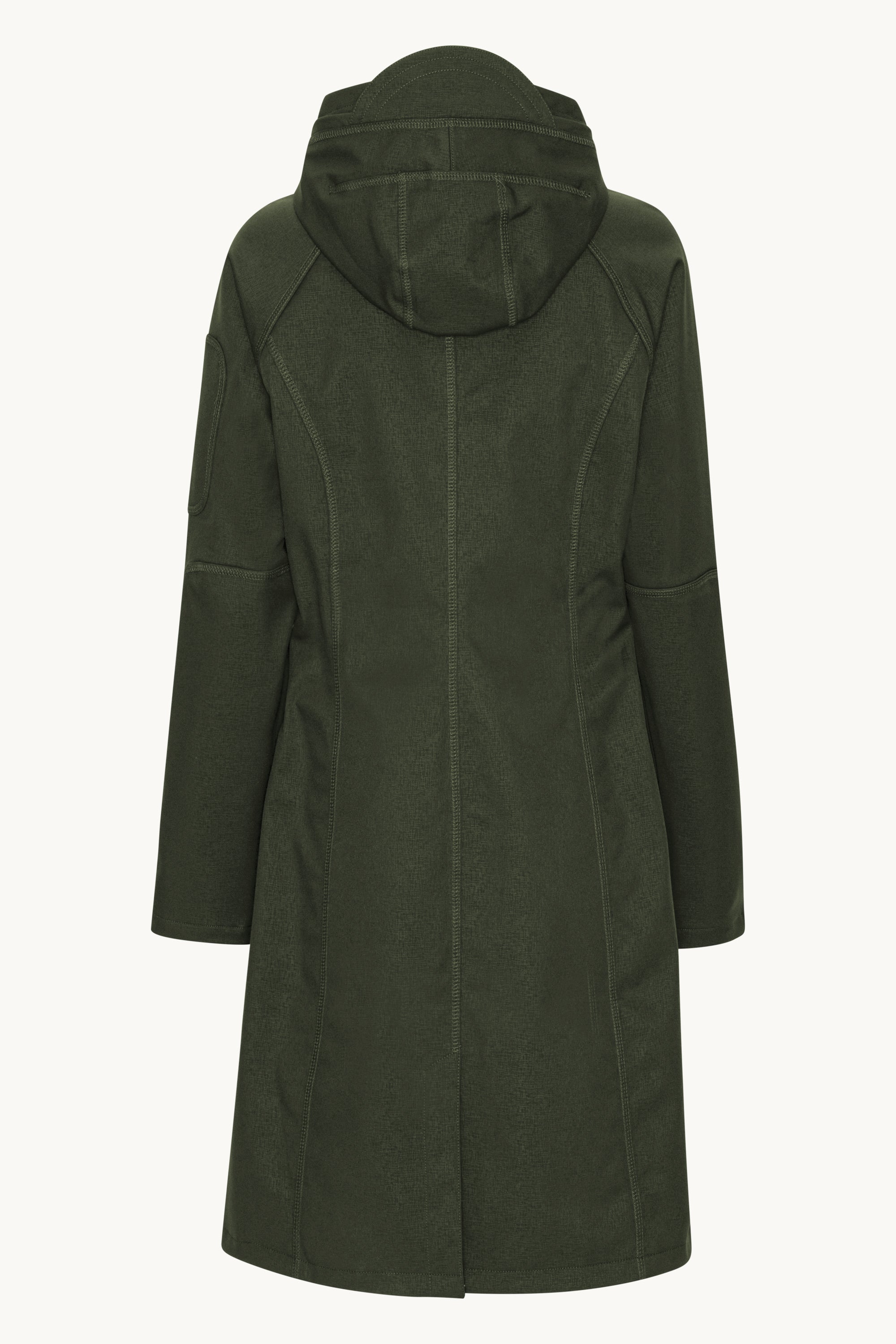 Long Softshell Raincoat - Army