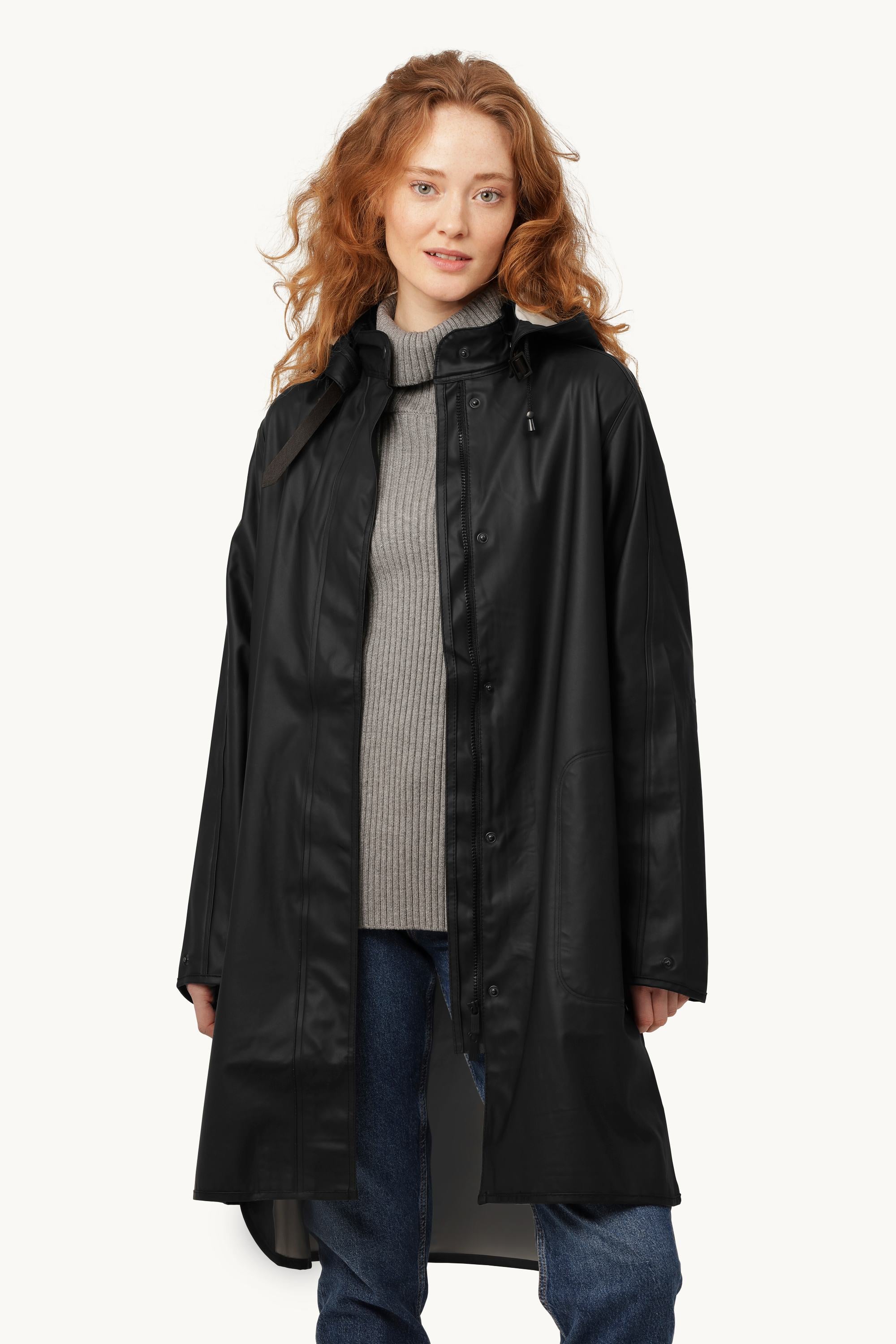 Leichter Regenmantel - Black