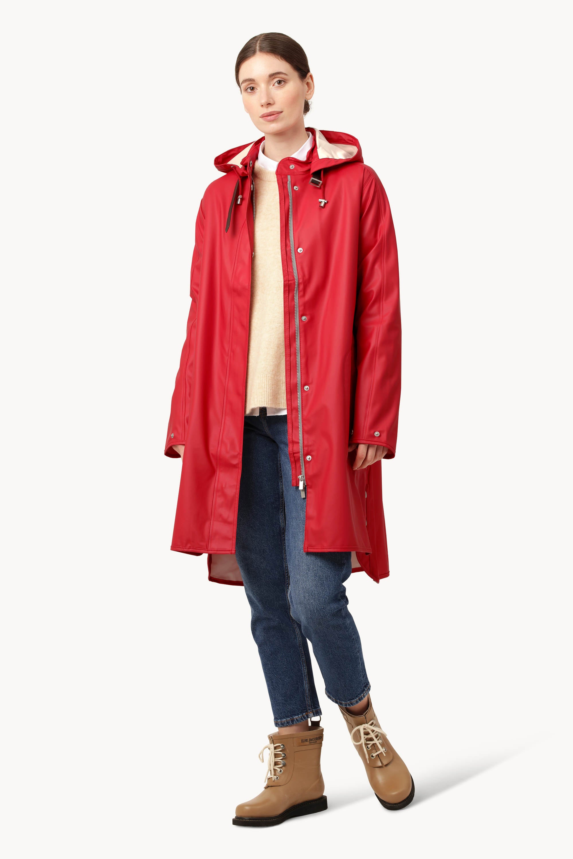 Leichter Regenmantel - Deep Red