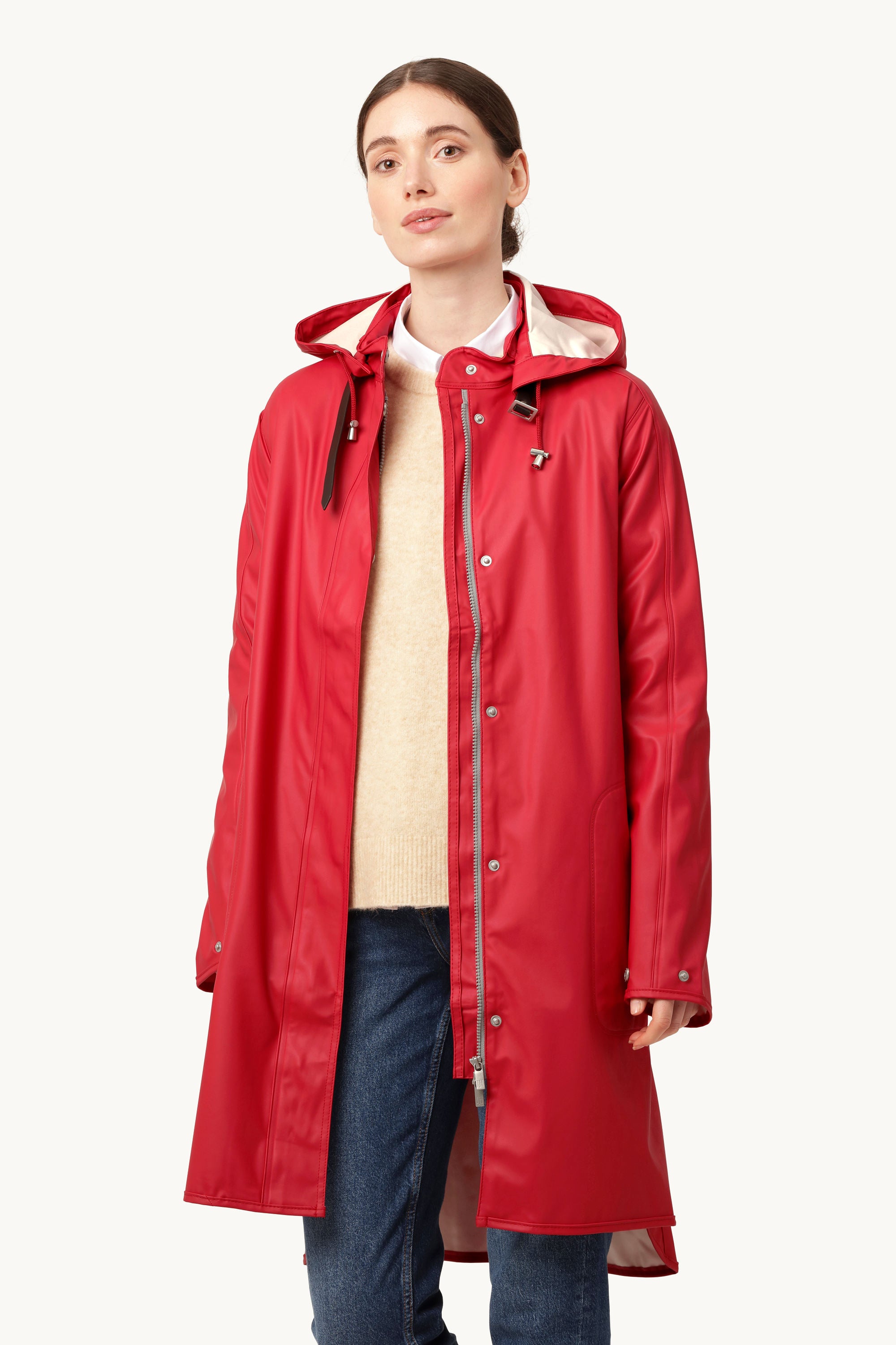 Leichter Regenmantel - Deep Red