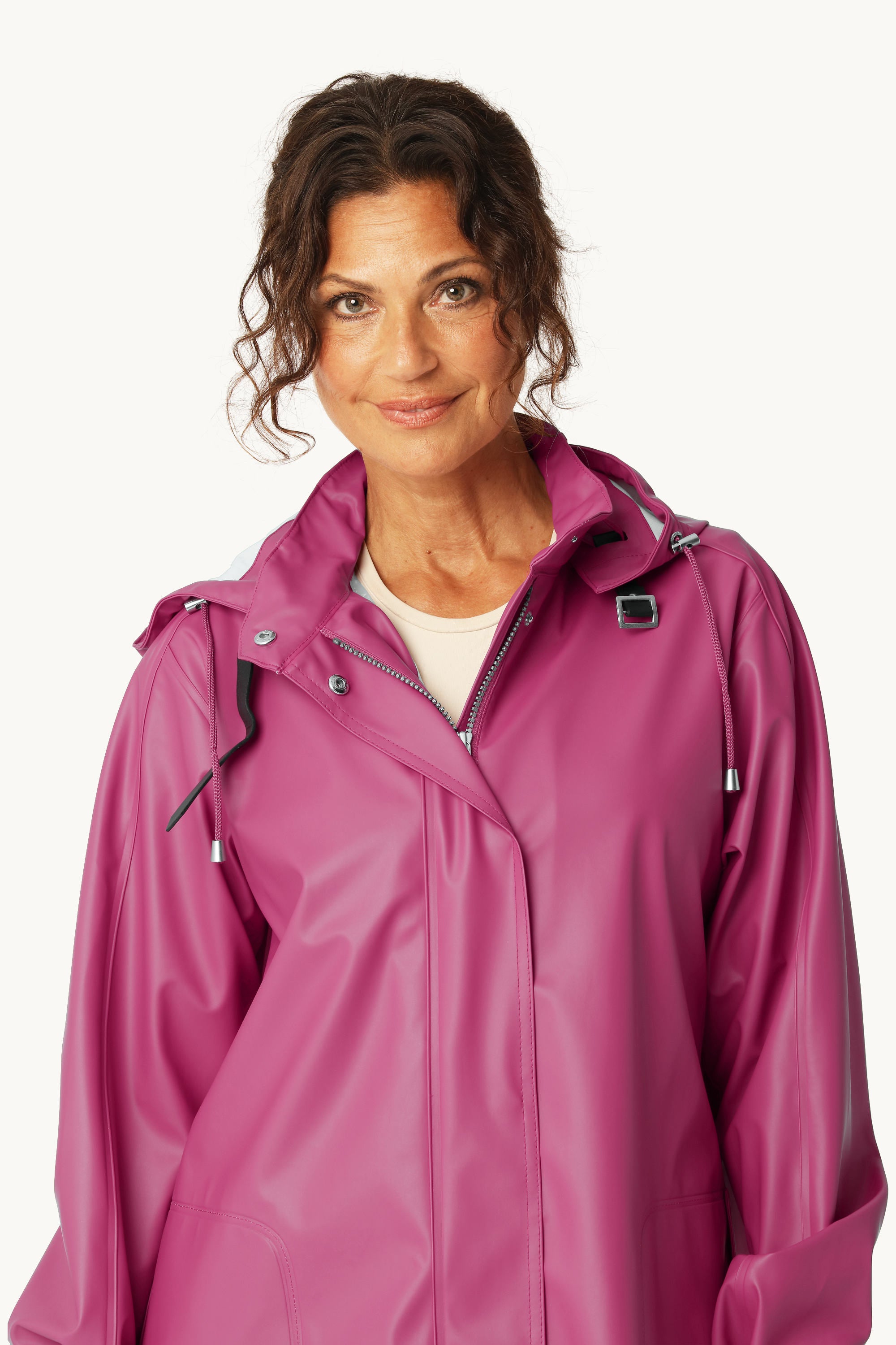 Leichter Regenmantel - Magenta Haze