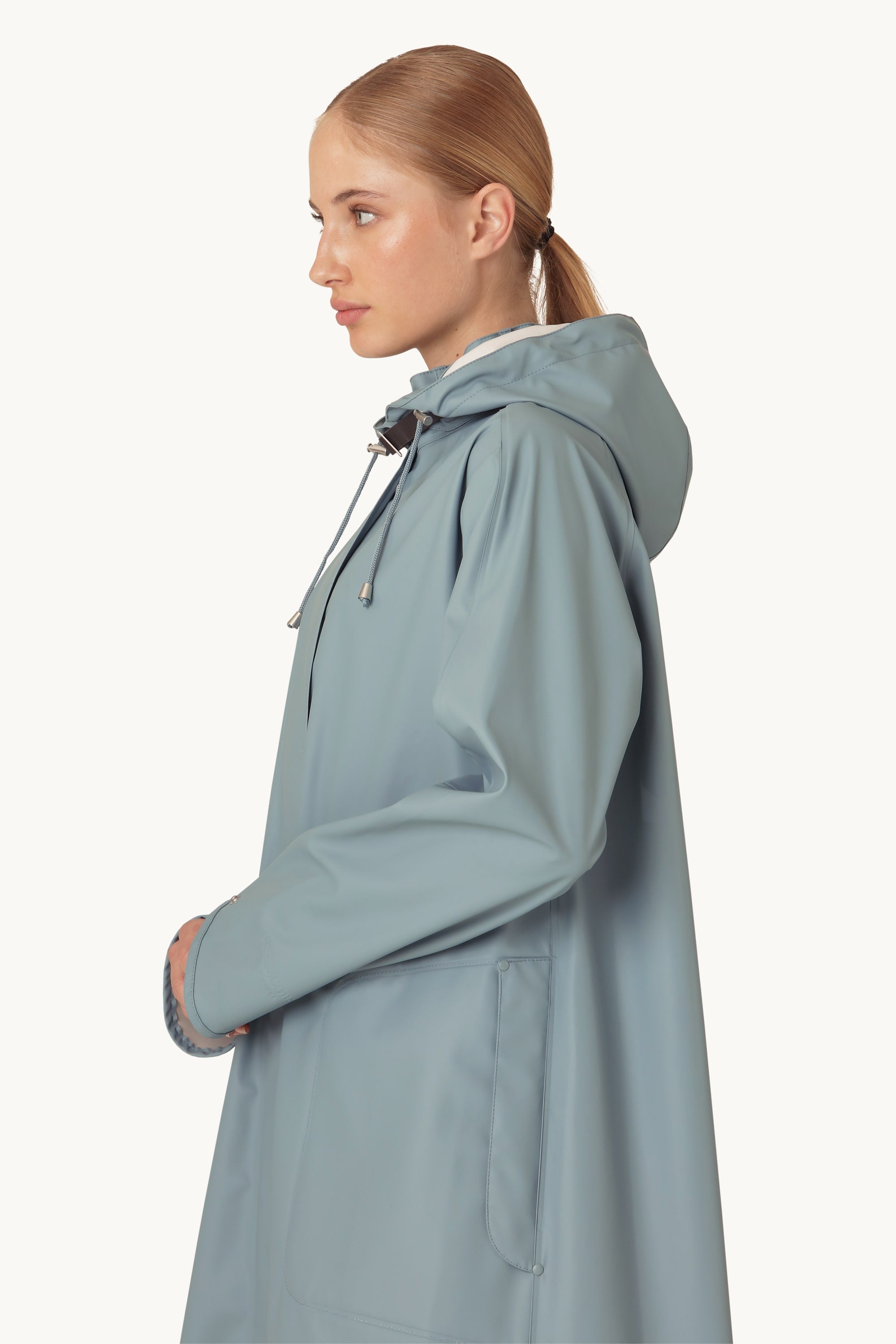 Langer Leichter Regenmantel - Blue Cloud