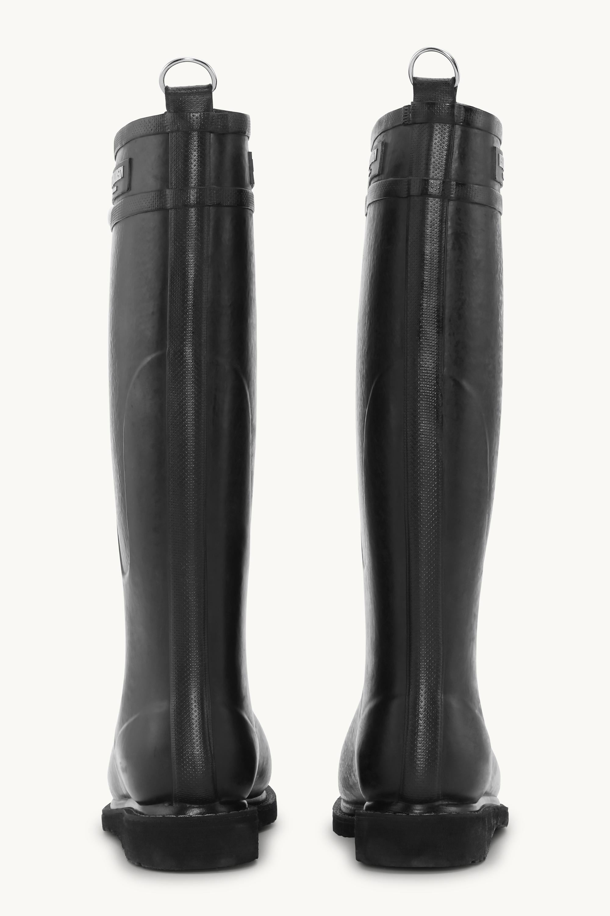 Long Rubber Boots - Black