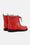 Short Rubber Boots - Deep Red