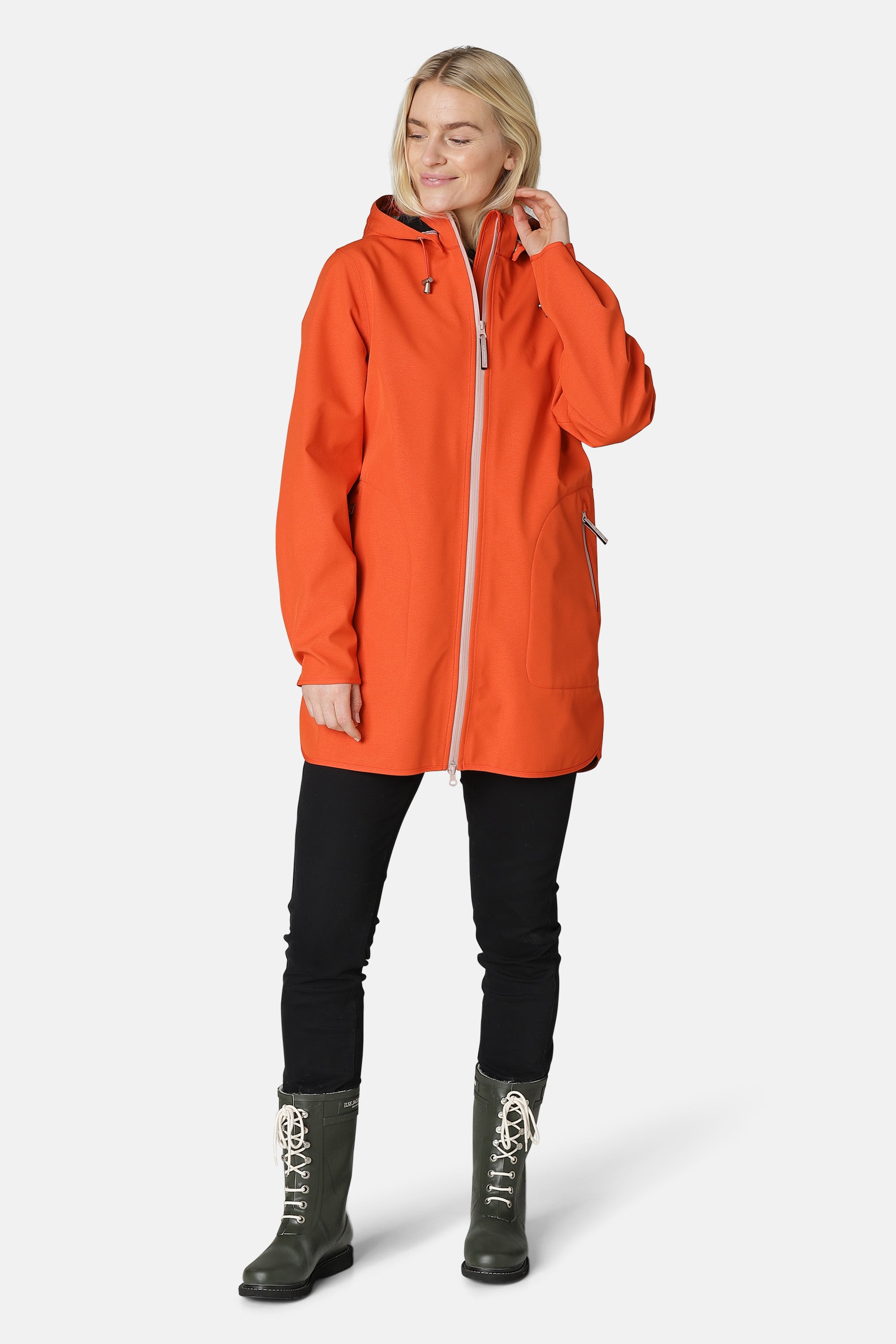 Ilse Jacobsen Hornbæk Rain Regenmantel Raincoat 363001 Warm orange