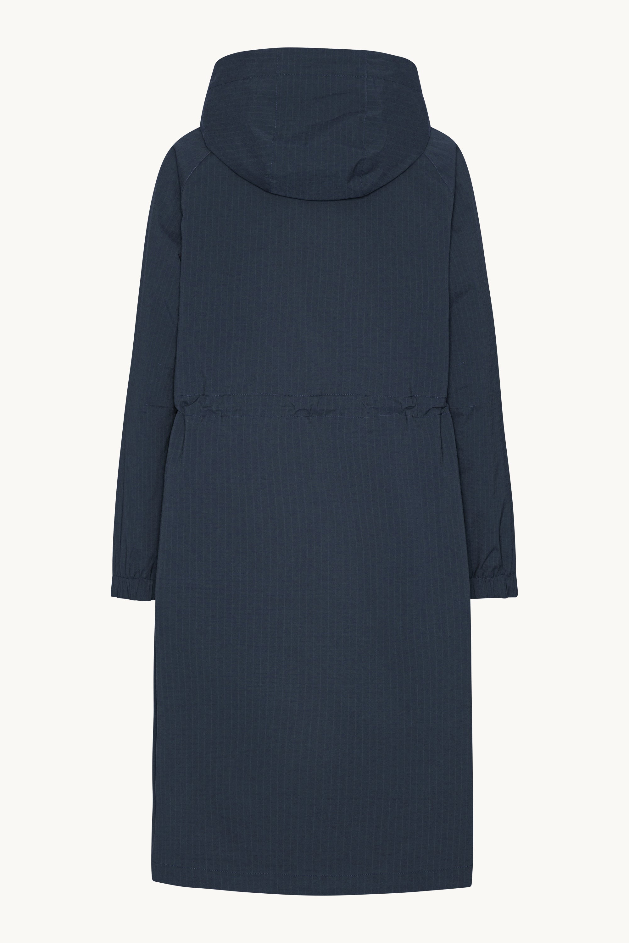 Long Winter Coat - Dark Indigo