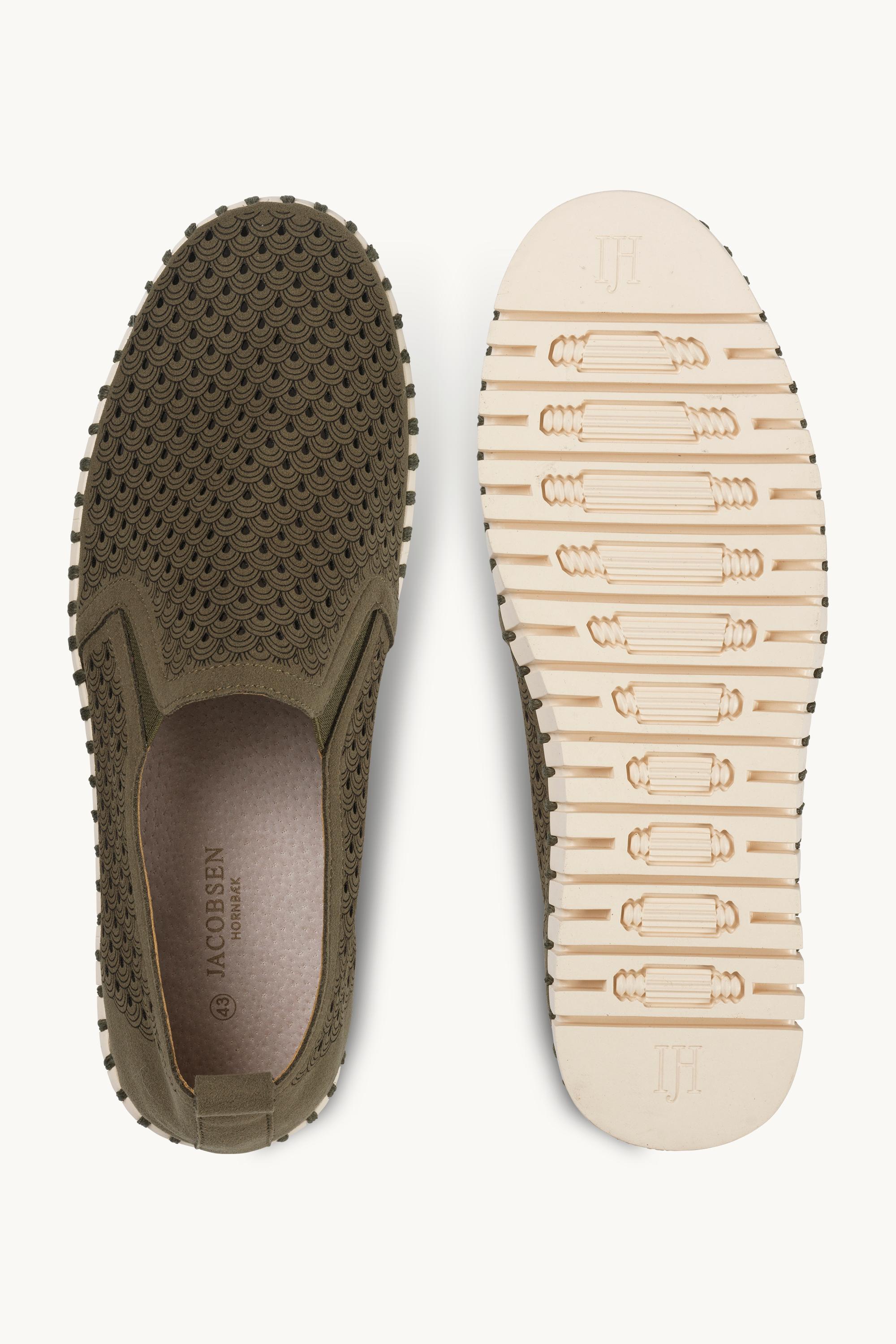 Bequeme Herrenschuhe - Deep Olive Pearled Ivory