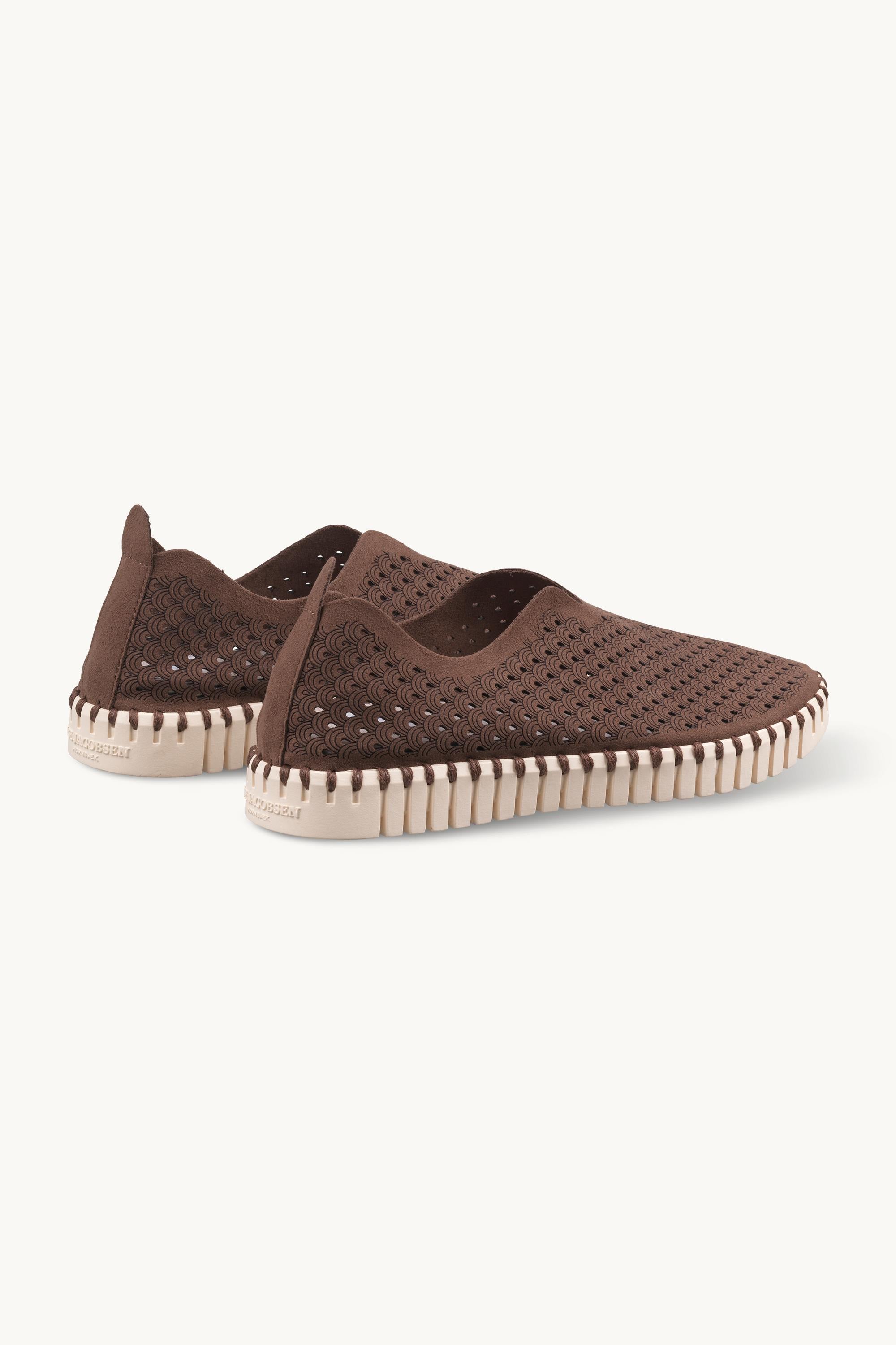 Tulip Schuh - Brown Pearled Ivory