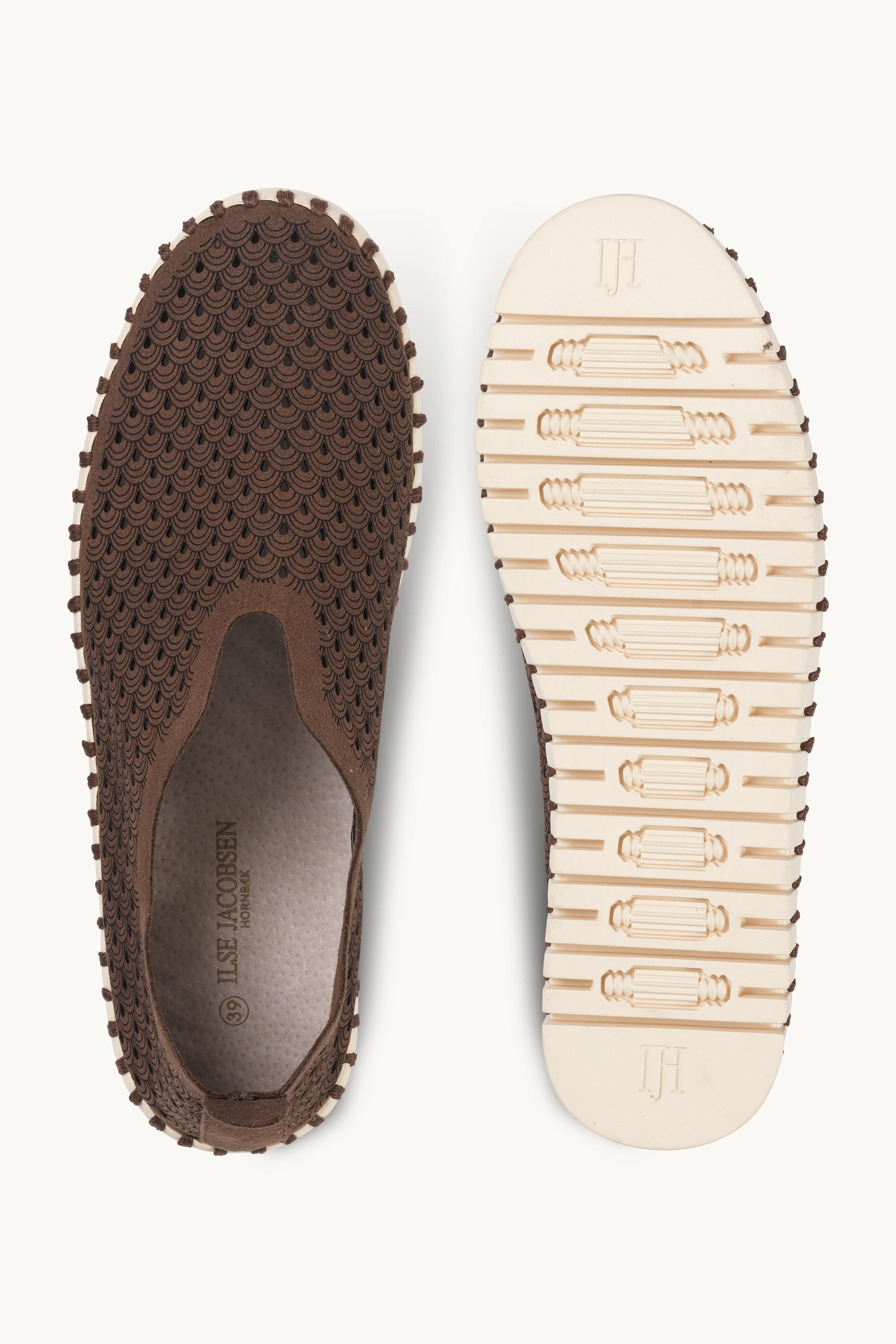 Tulip Schuh - Brown Pearled Ivory