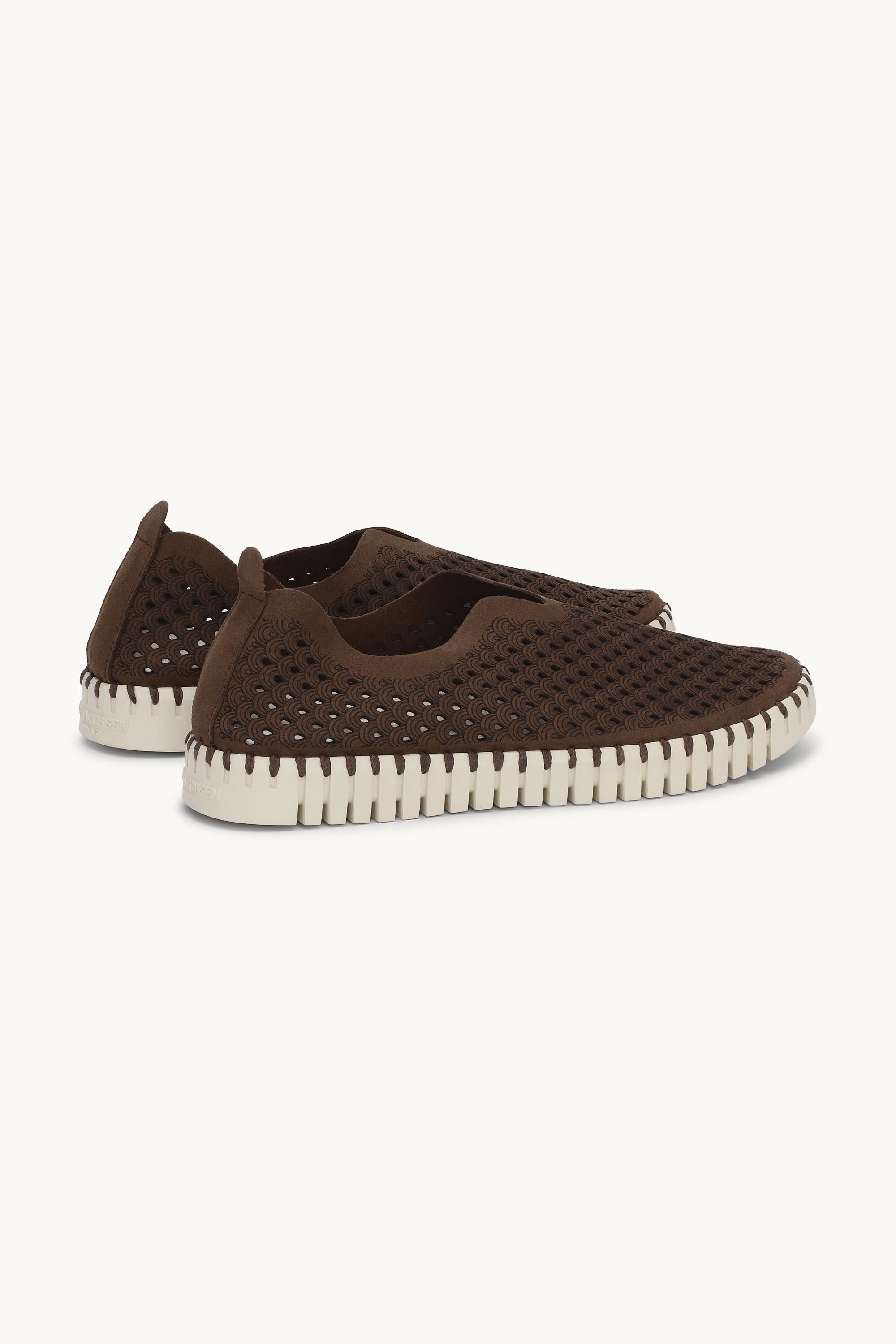 Tulip Slipper - Brown Pearled Ivory