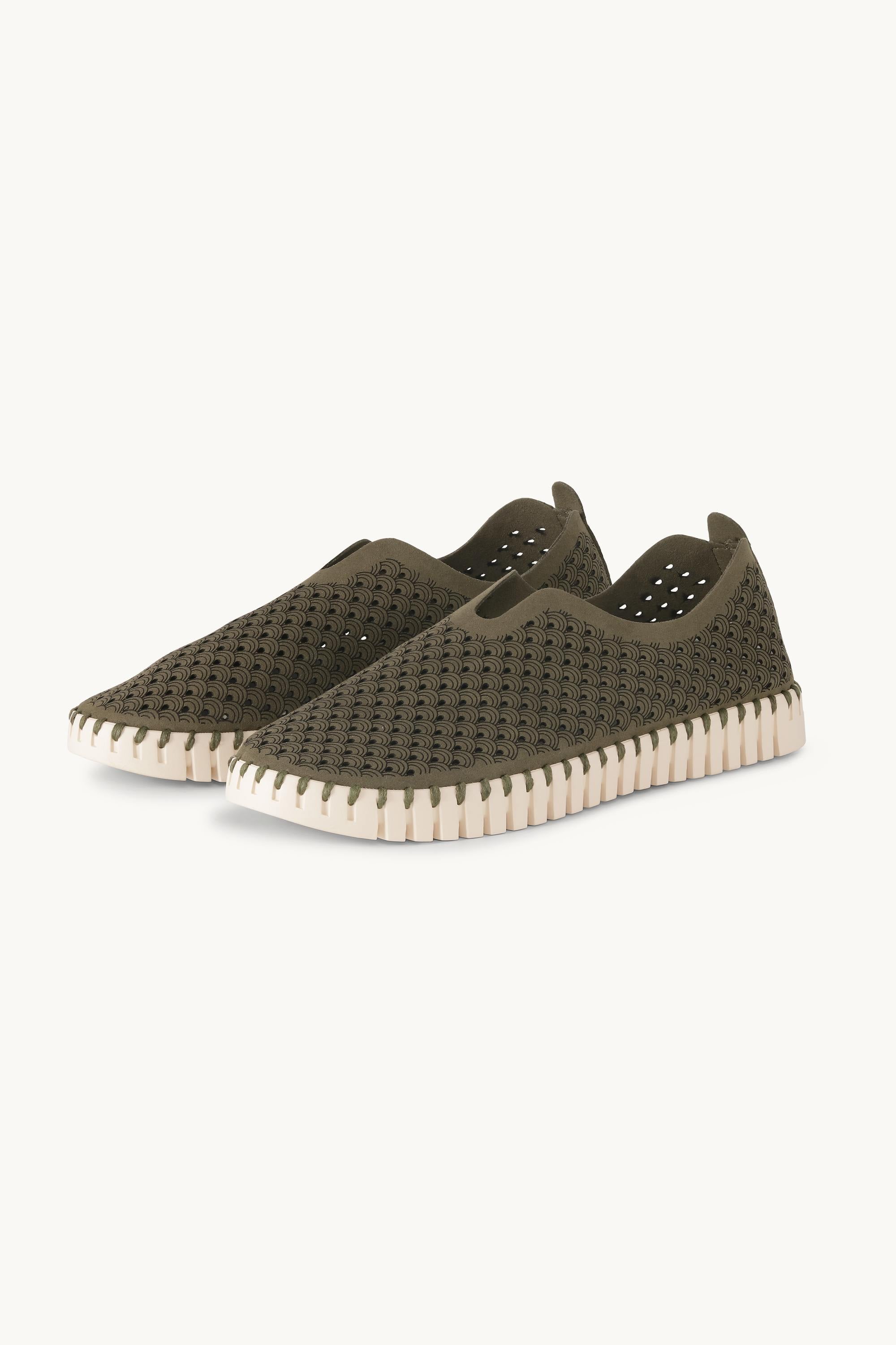 Tulip Slipper - Deep Olive