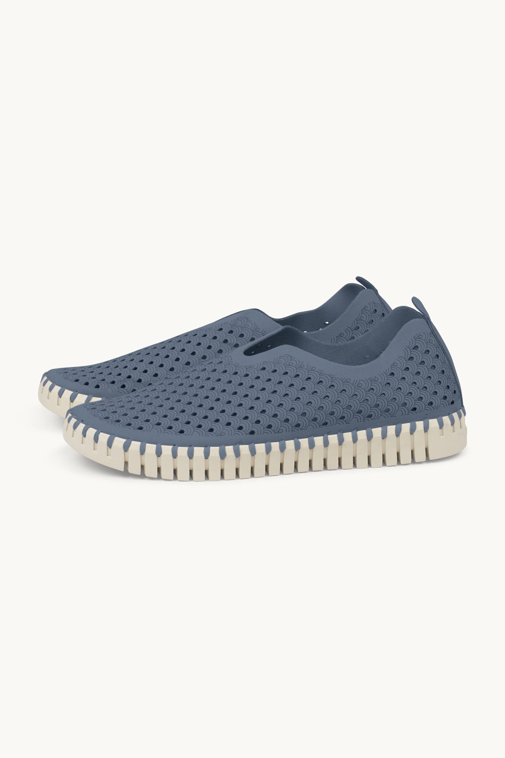 Tulip Slipper - Grey Blue
