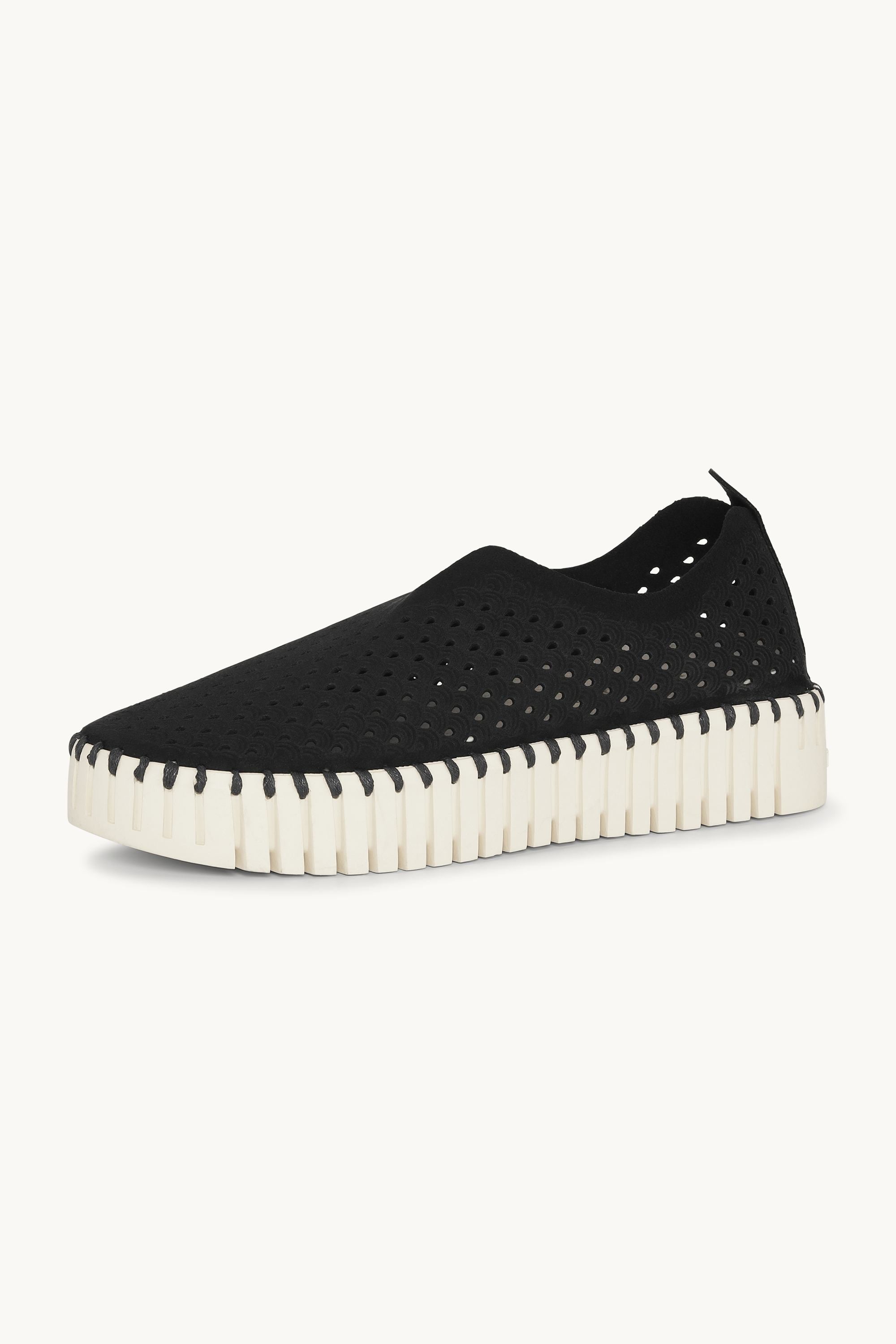 Platform Tulip Slipper - Black