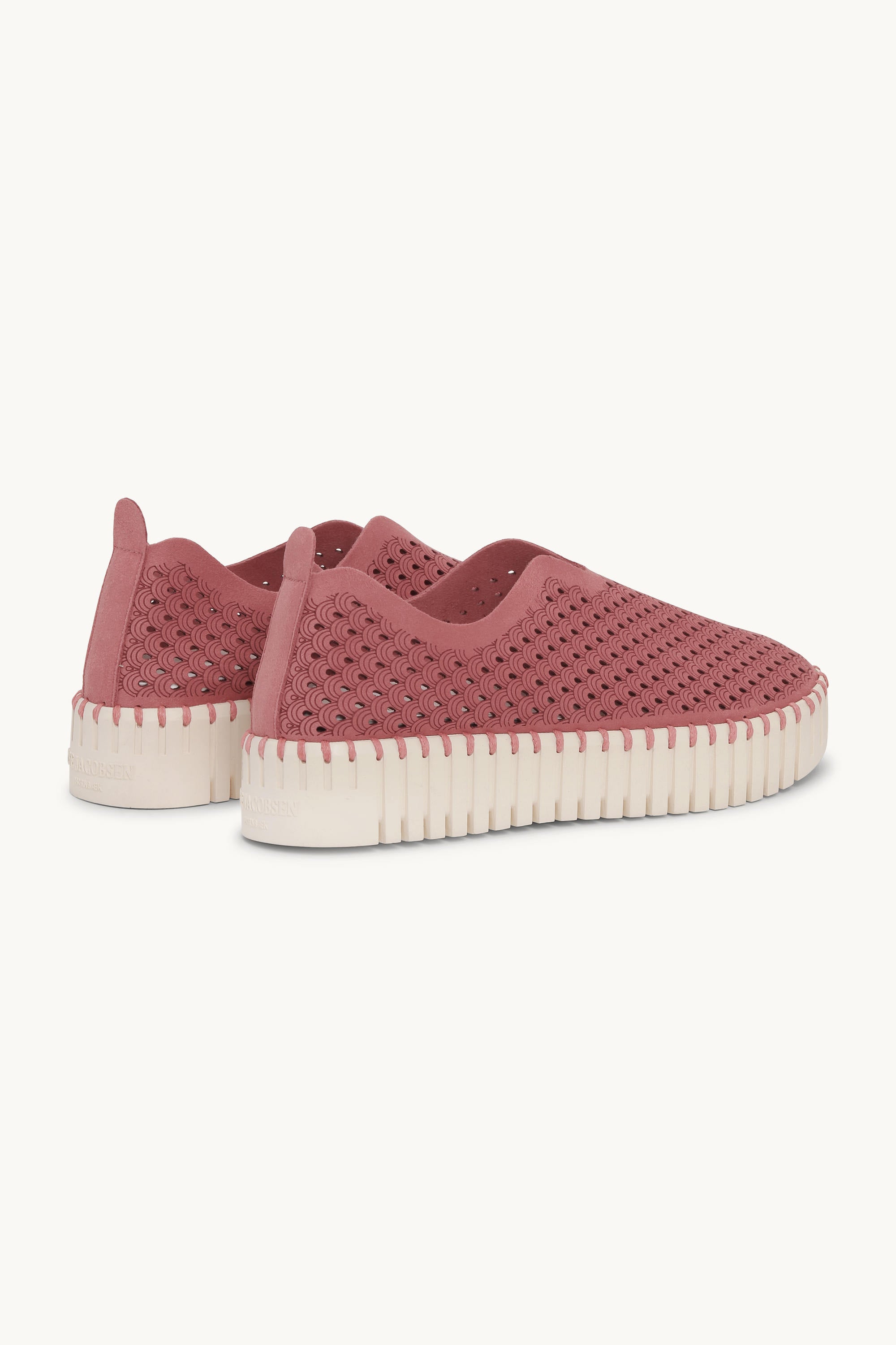 Platform Tulip Slipper - Rouge Pearled Ivory