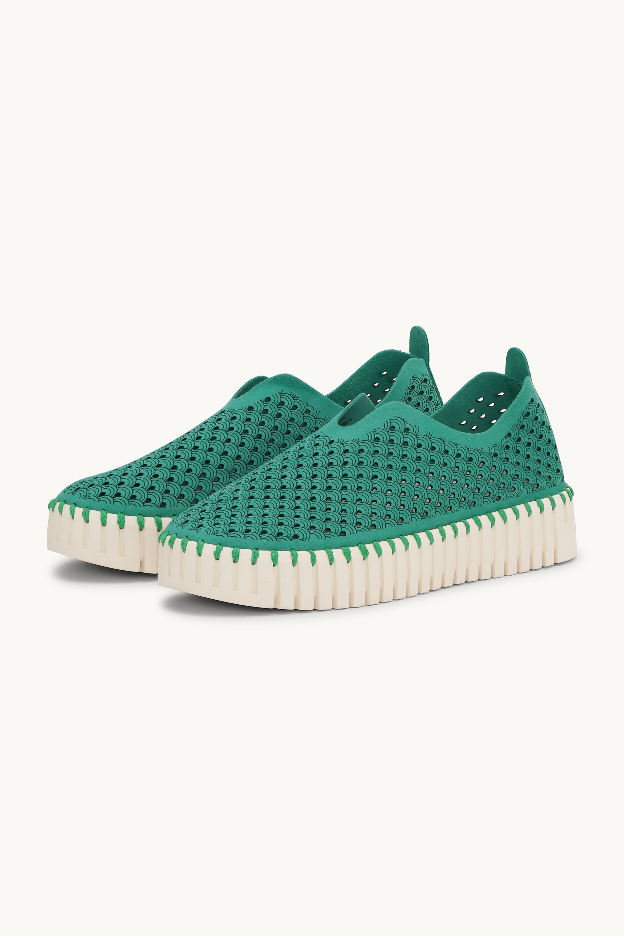 Platform Tulip Slipper - Spruce Pearled Ivory