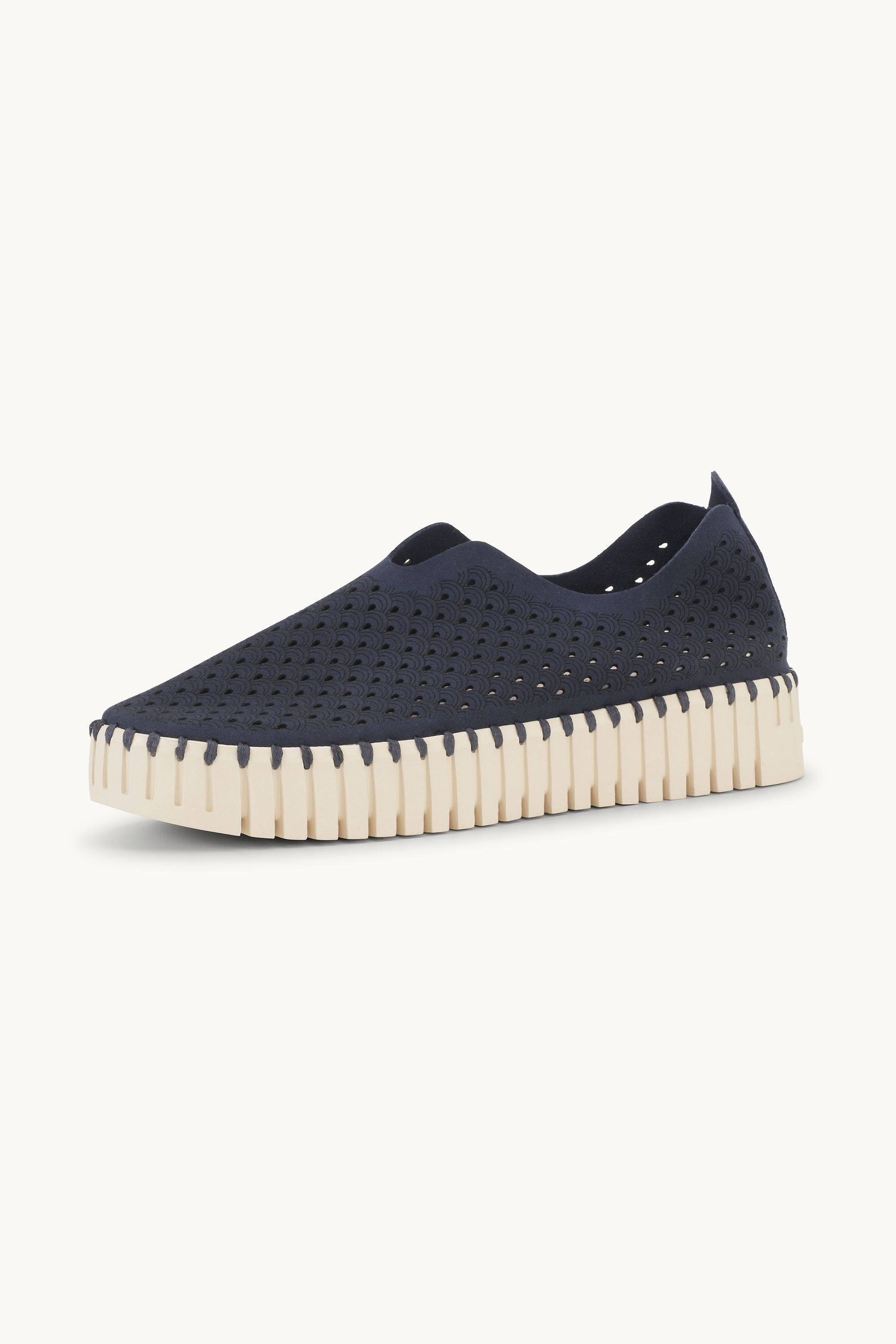 Platform Tulip Slipper - Dark Indigo