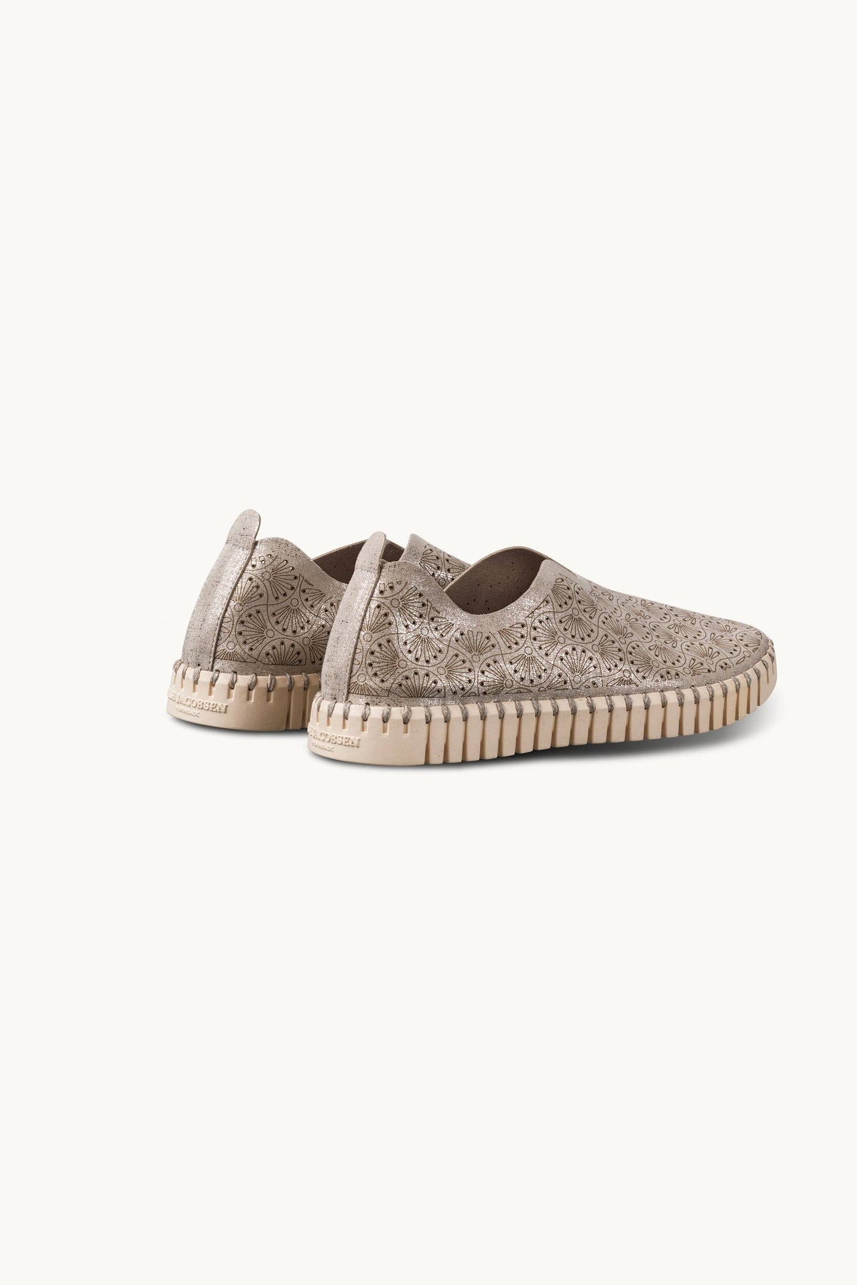 Tulip Organic Flat Glitter - Silver Pearled Ivory